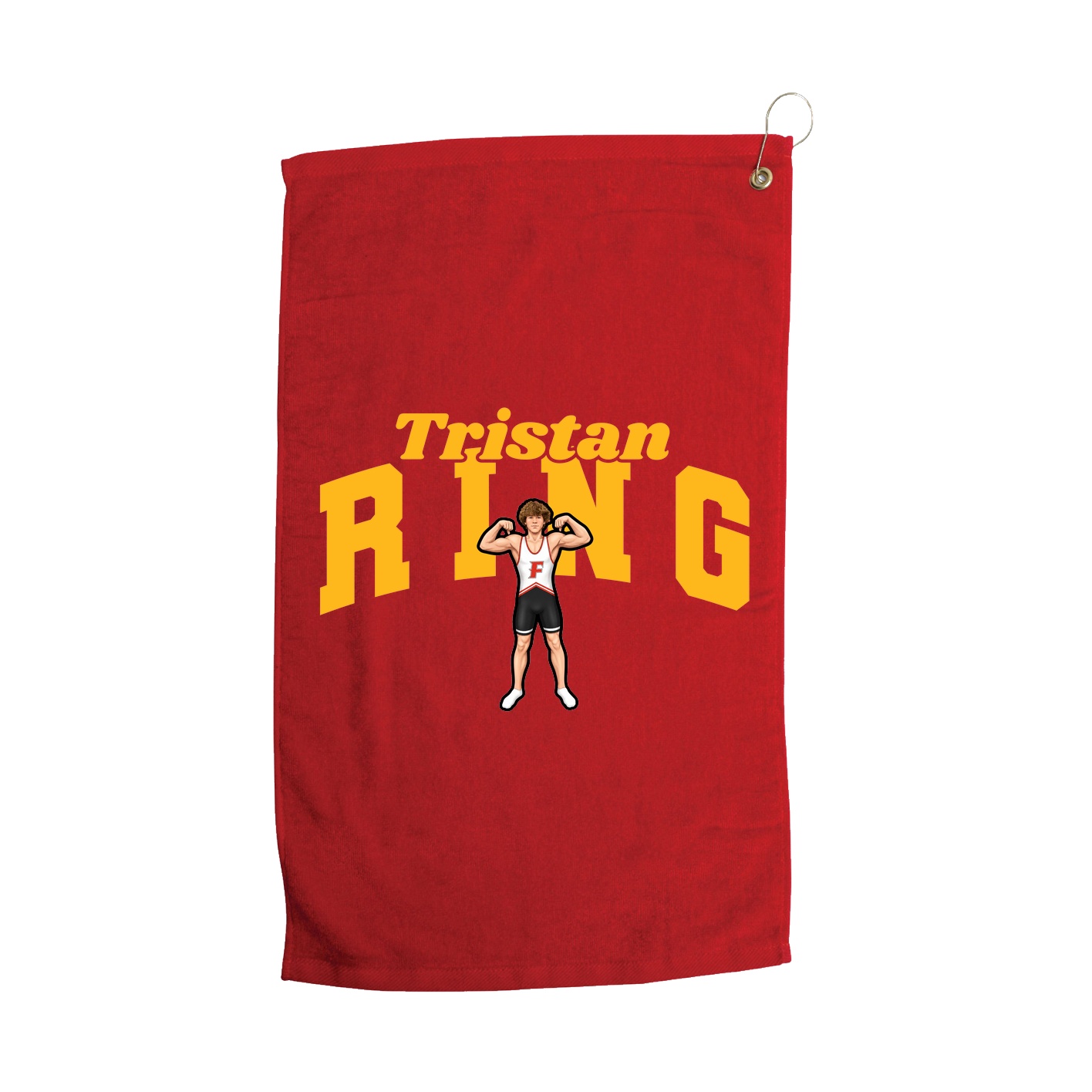 Golf Towel — Signature Arch in Red