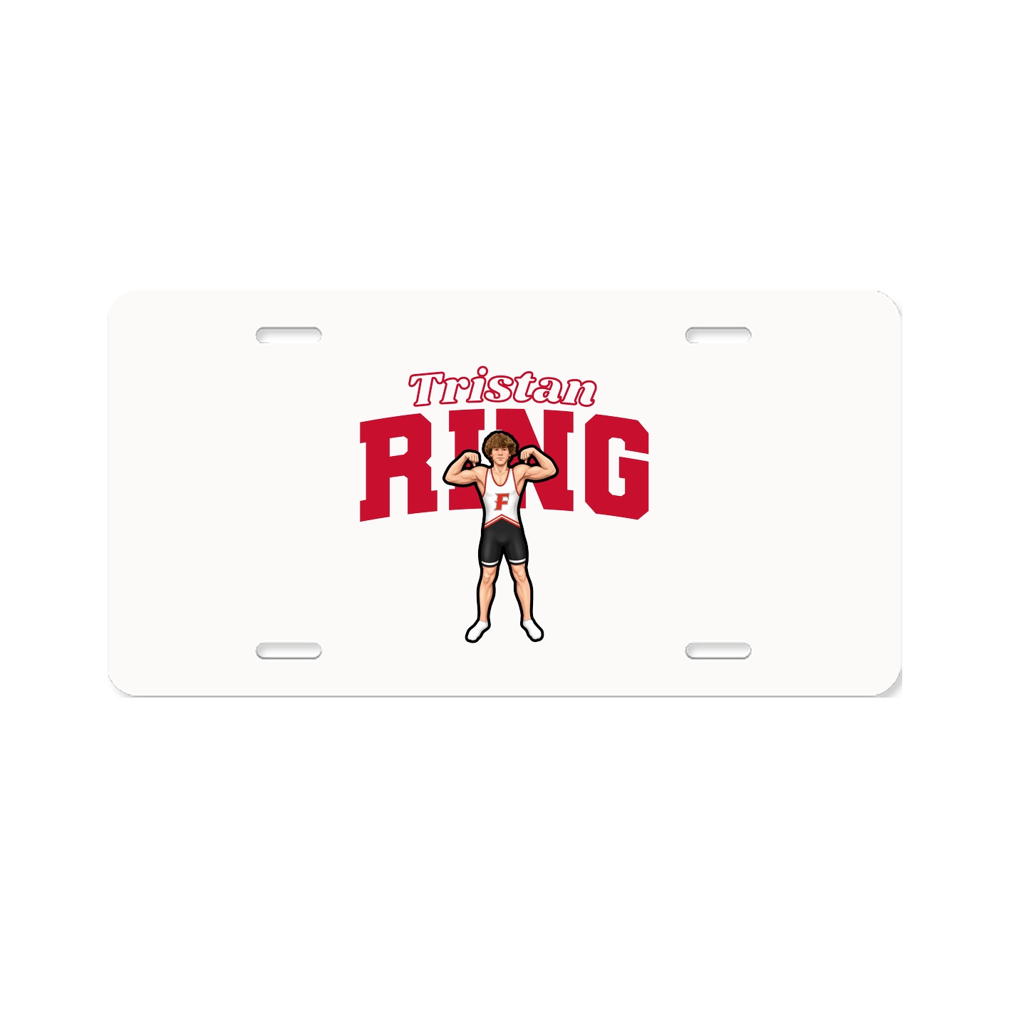 License Plate — Name Arch in Classic