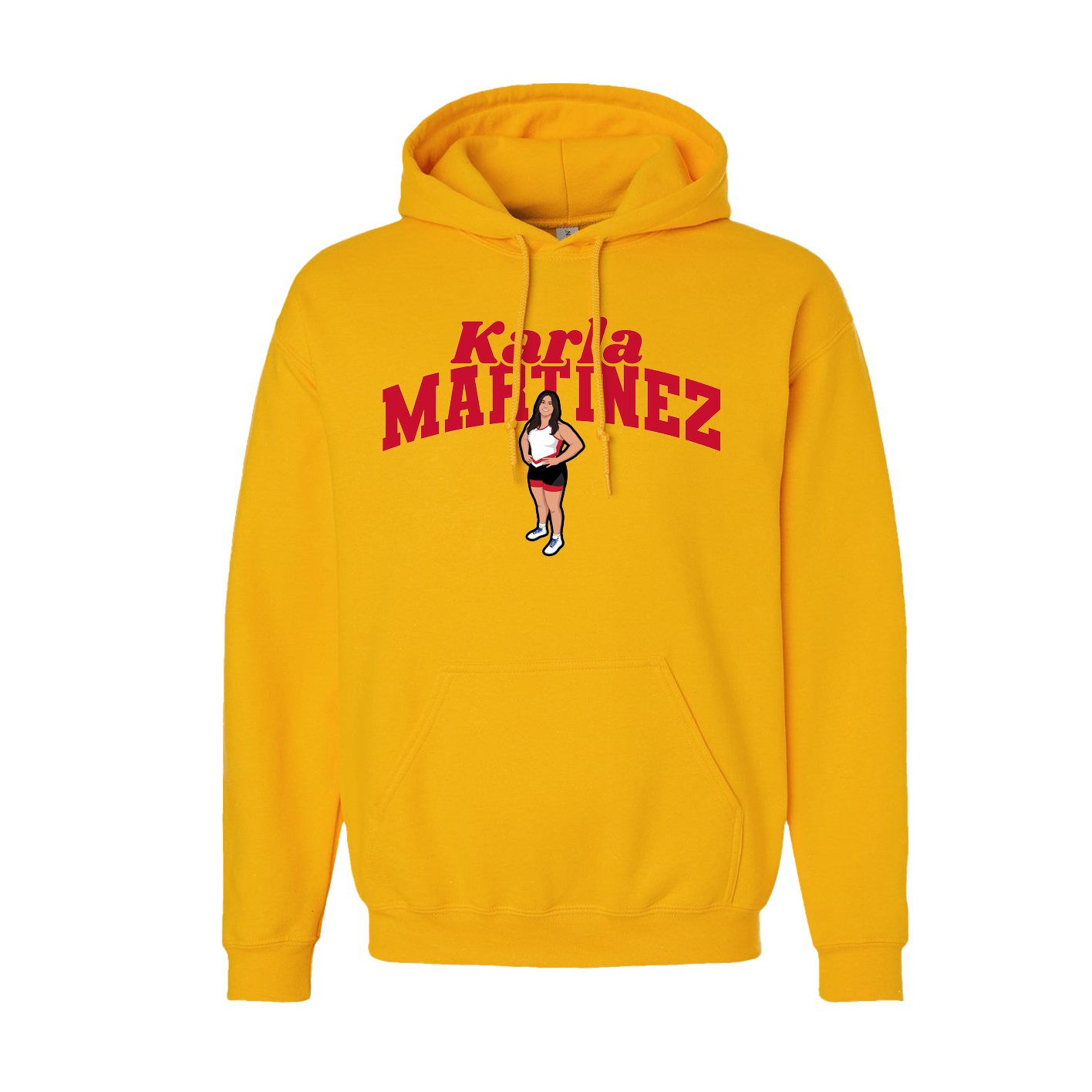 Youth Hoodie — Signature Arch in Gold
