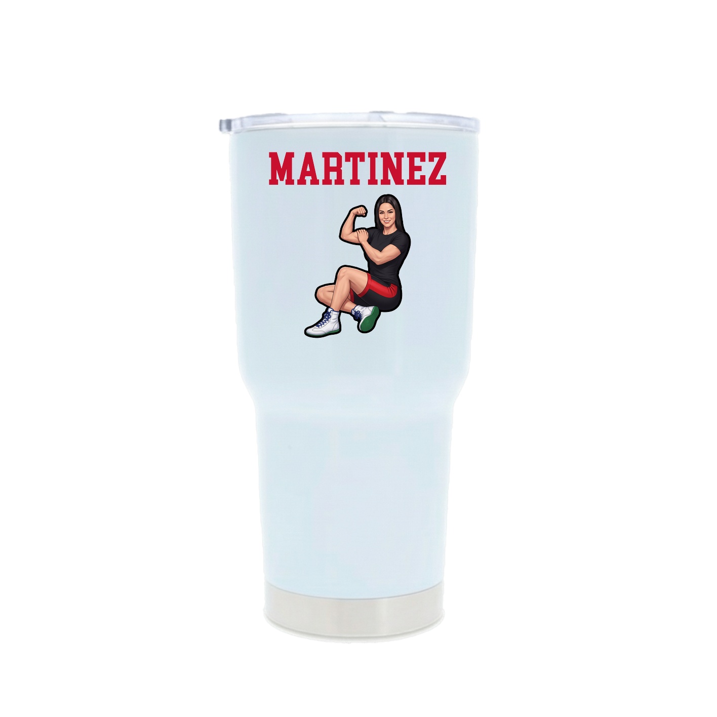 30oz Stainless Steel Tumbler — Shirsey in White