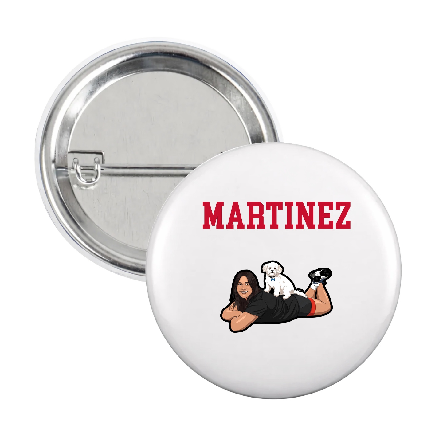 Game Day Button — Shirsey in White