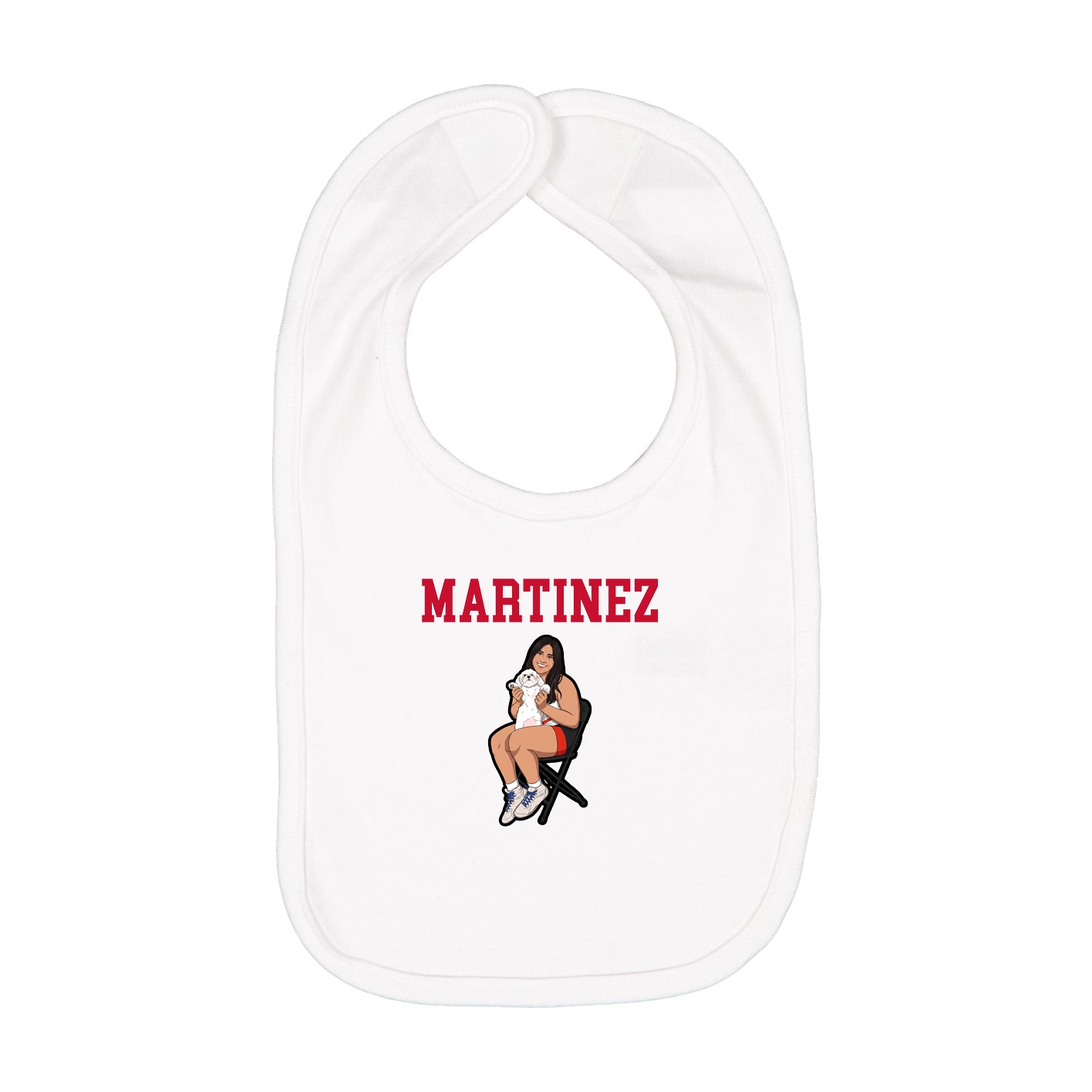 Infant Bib — Shirsey in White