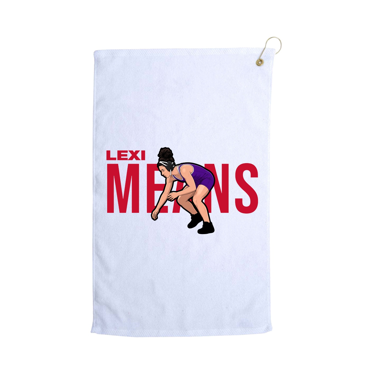 Golf Towel — Player Name in White