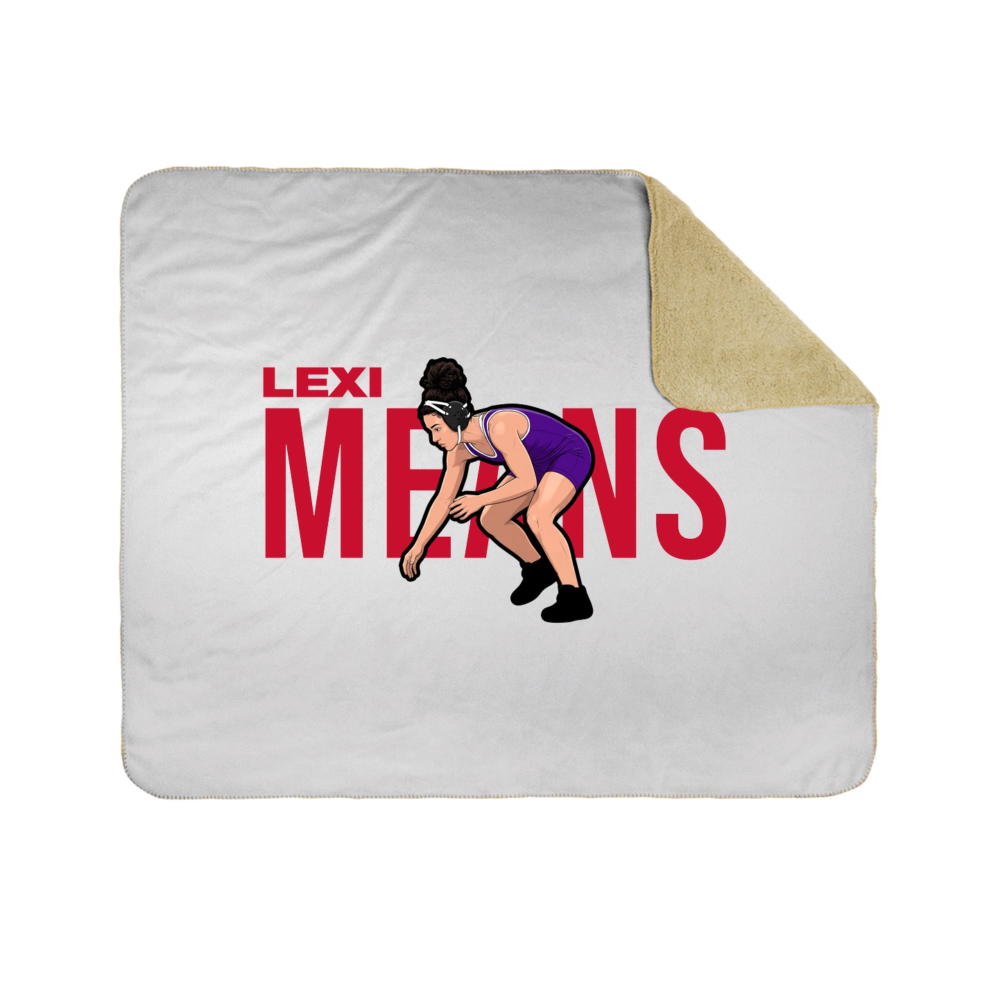 Throw Blanket — Player Name in White