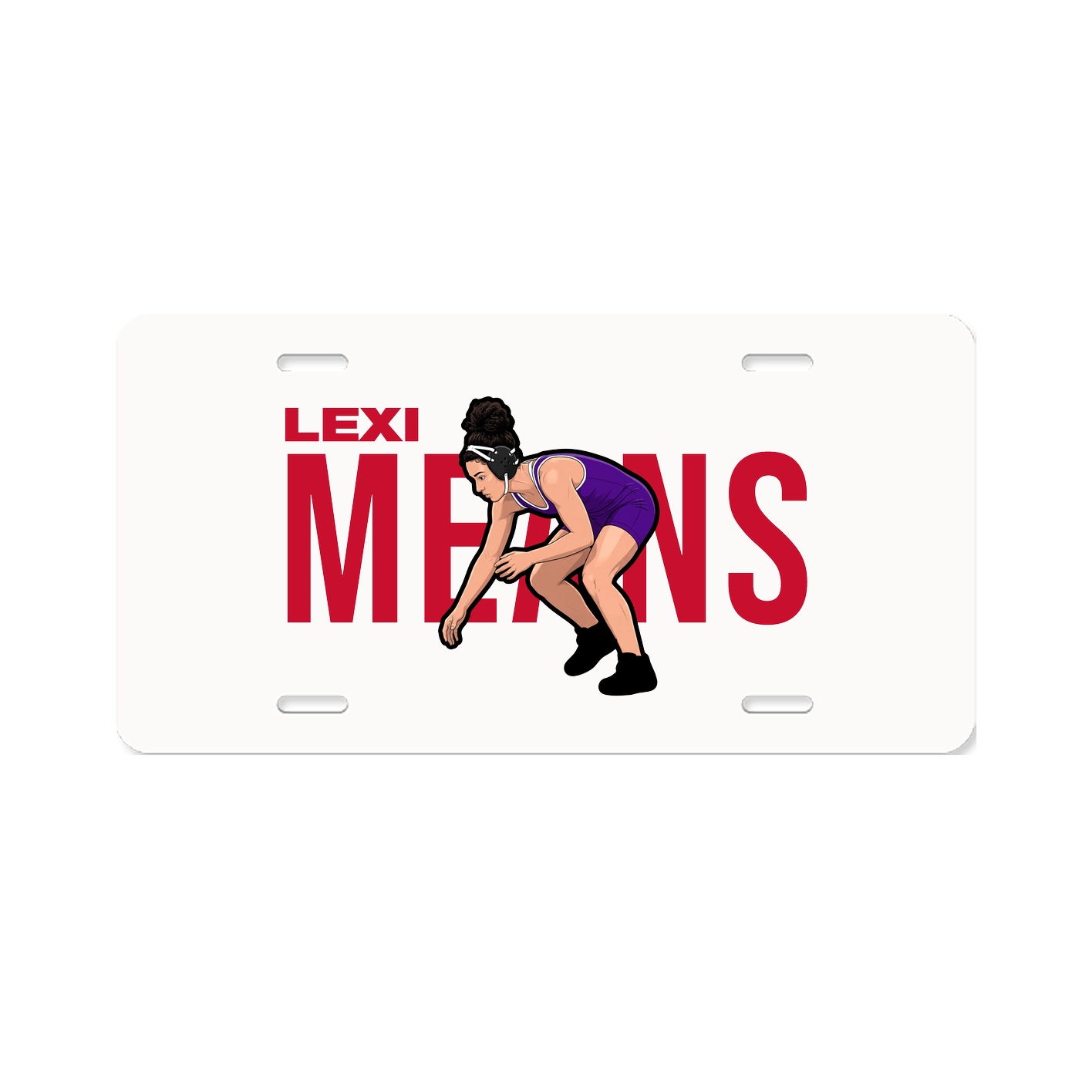 License Plate — Player Name in Classic