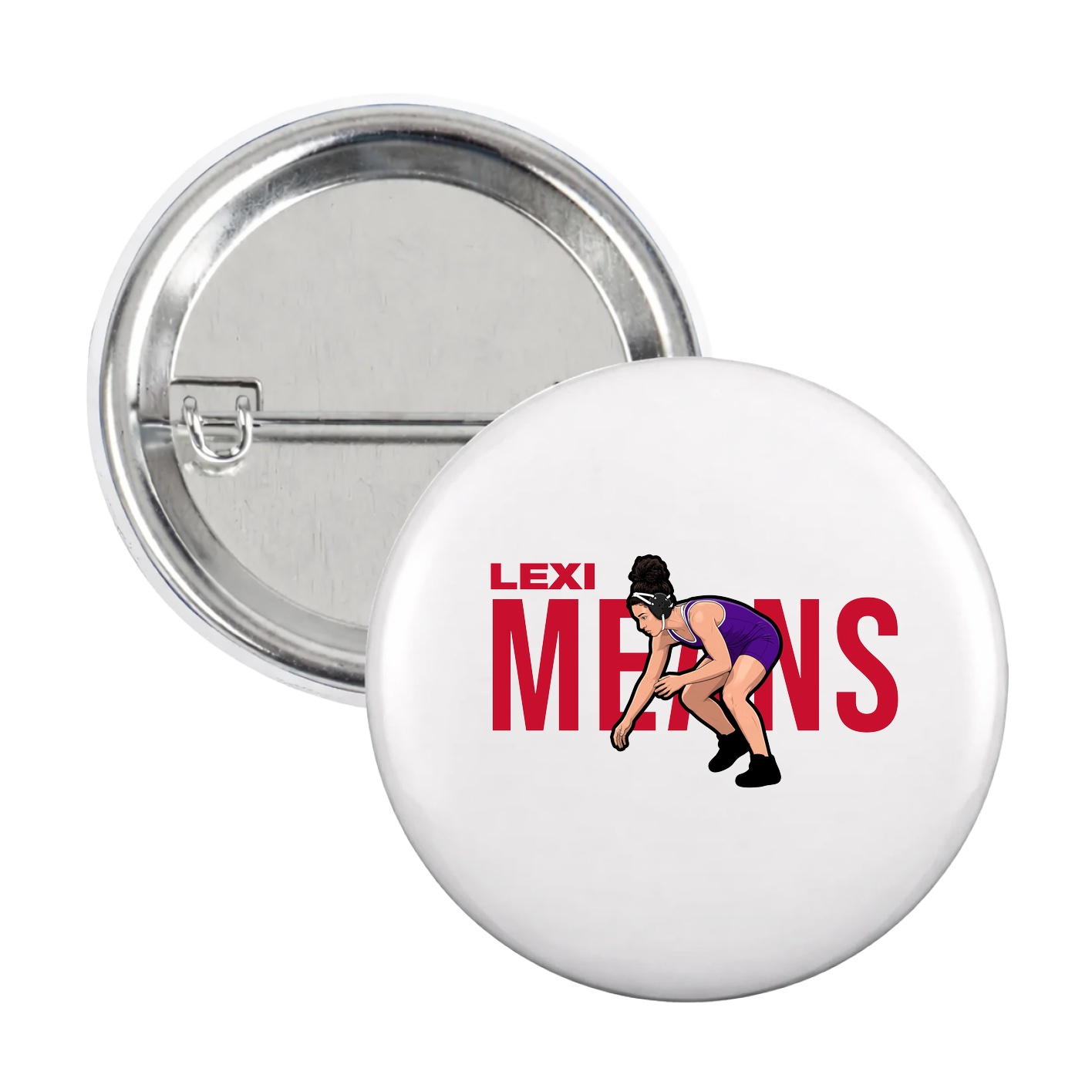 Game Day Button — Player Name in White