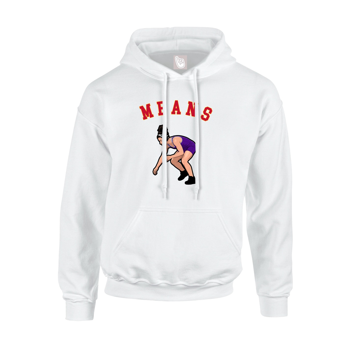 Youth Hoodie — Shirsey Arch in White