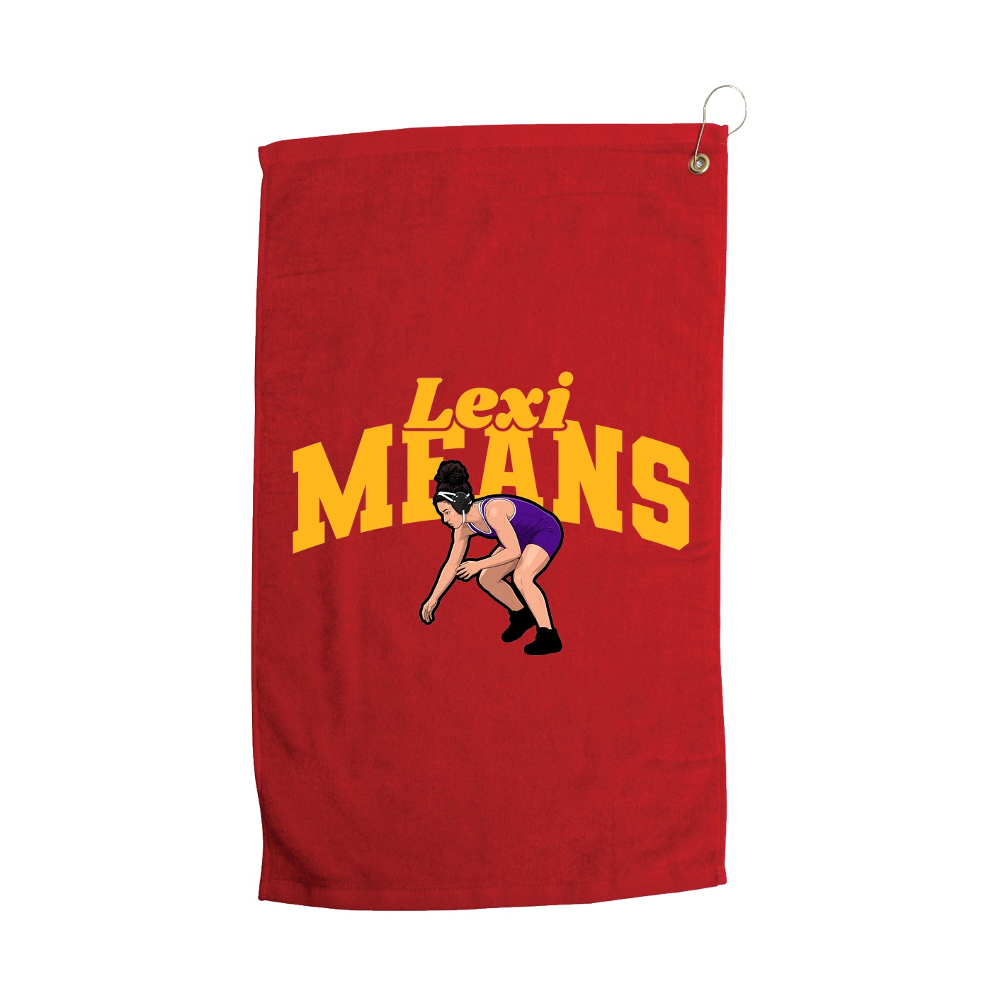 Golf Towel — Signature Arch in Red
