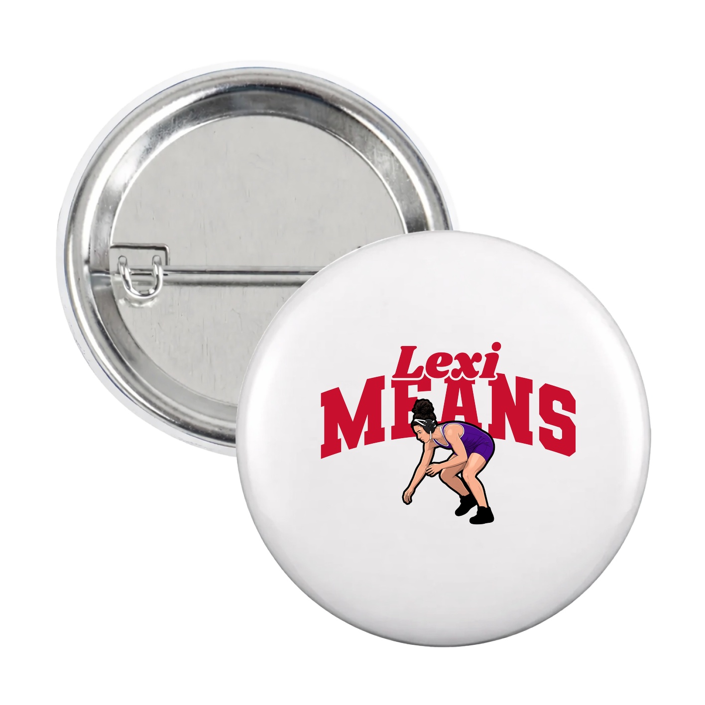 Game Day Button — Signature Arch in White