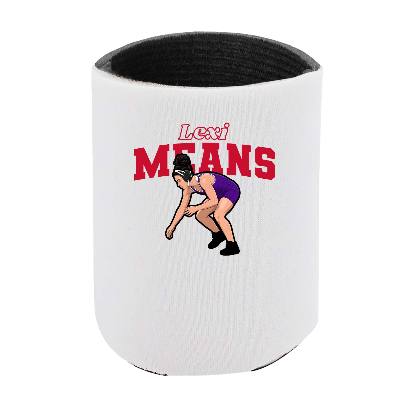 Can Holder — Name Arch in White