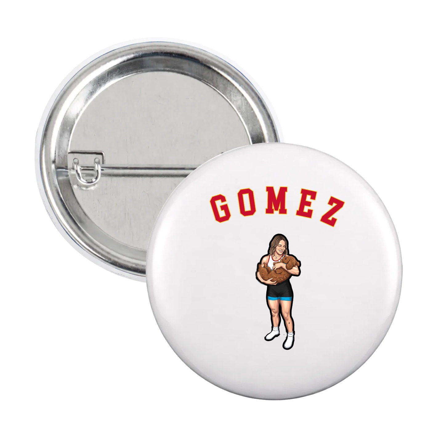 Game Day Button — Shirsey Arch in White
