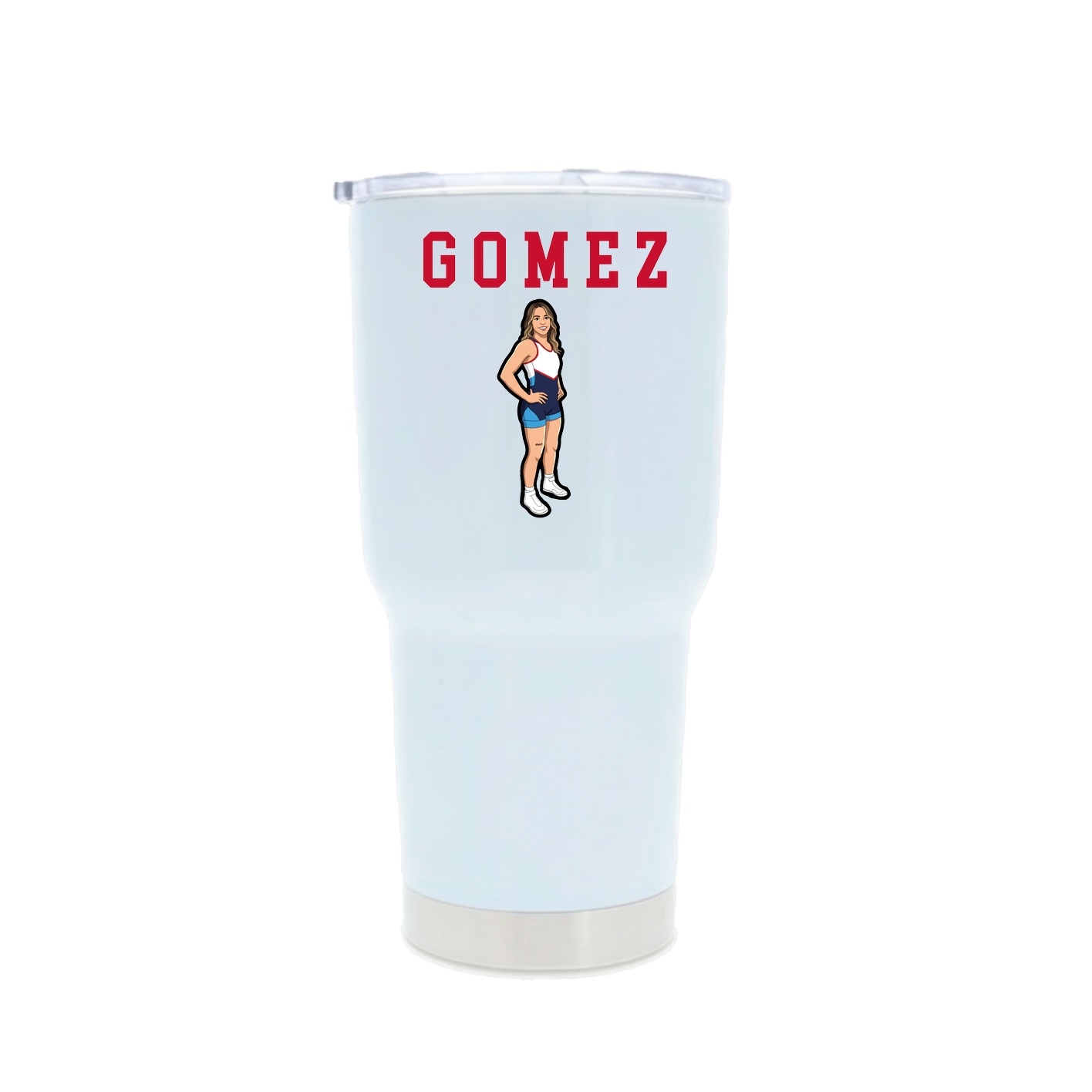 30oz Stainless Steel Tumbler — Shirsey in White