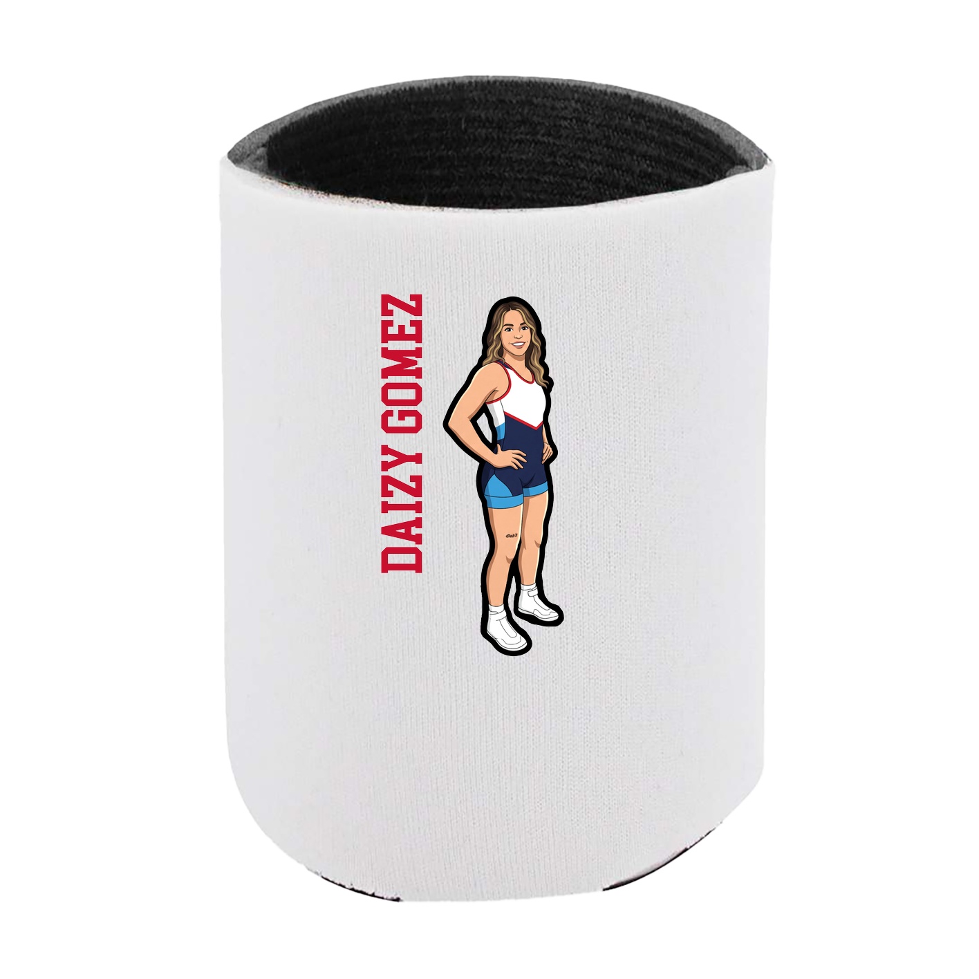 Can Holder — Name Vertical in White