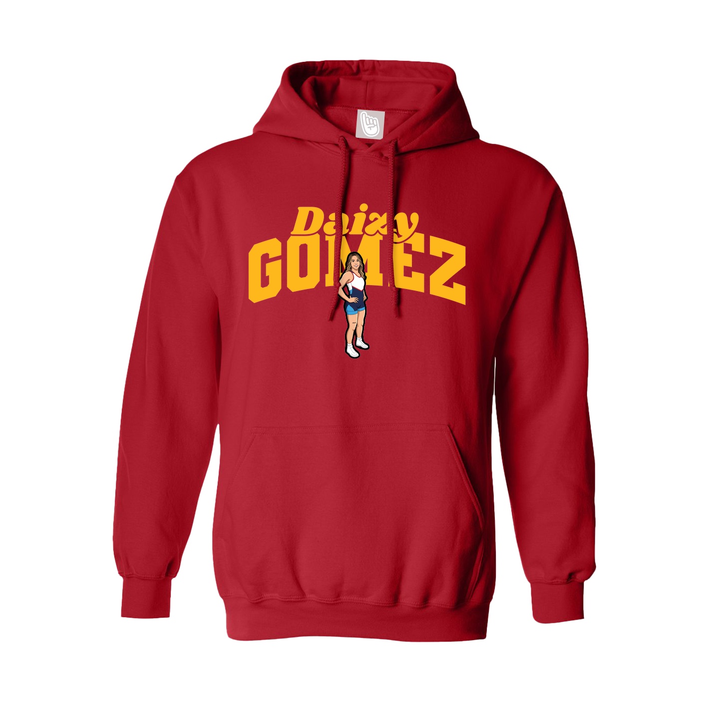 Hoodie — Signature Arch in Red