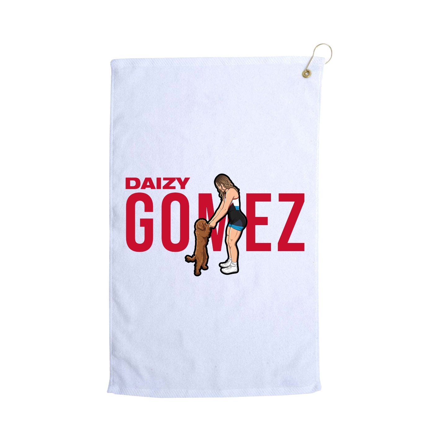 Golf Towel — Player Name in White