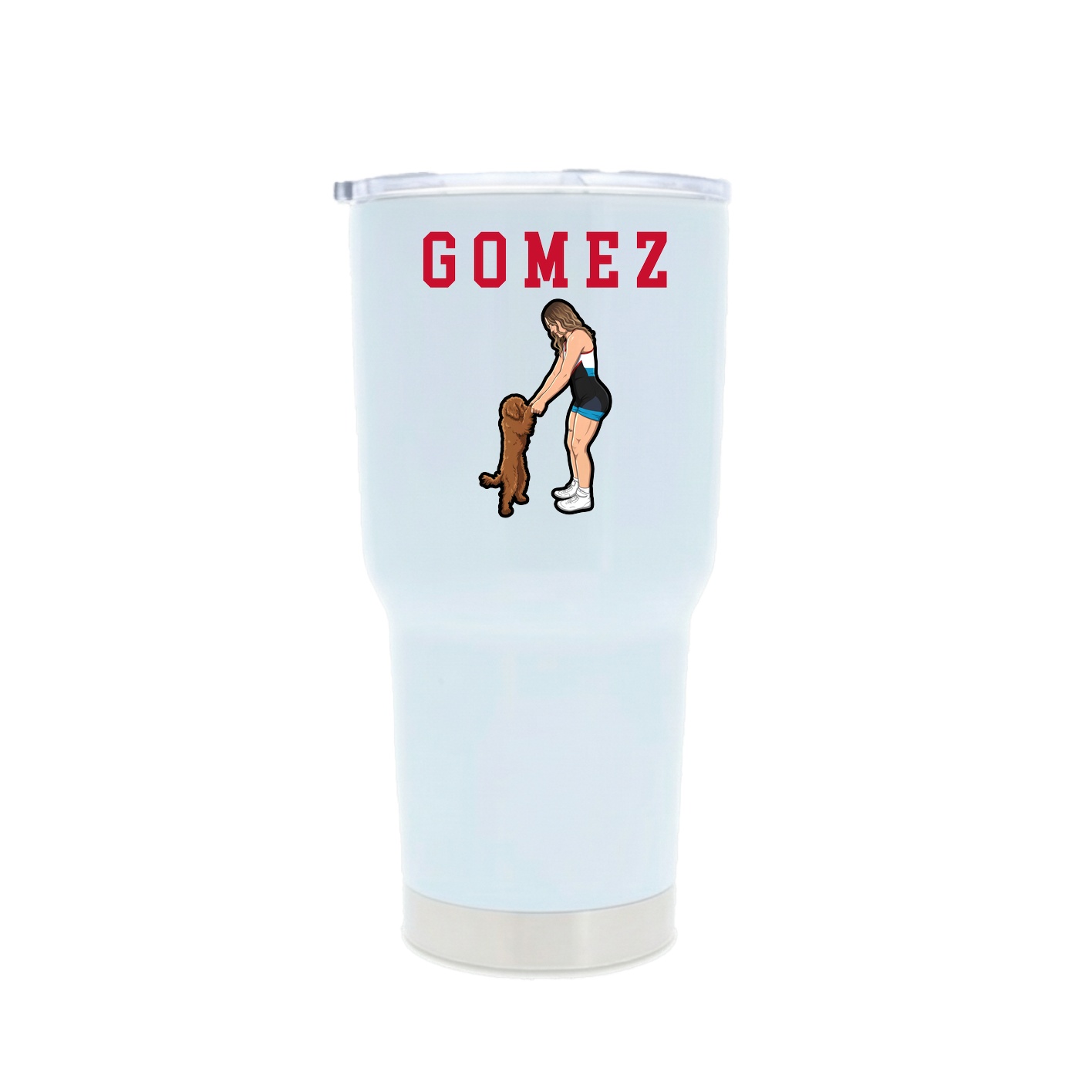 30oz Stainless Steel Tumbler — Shirsey in White