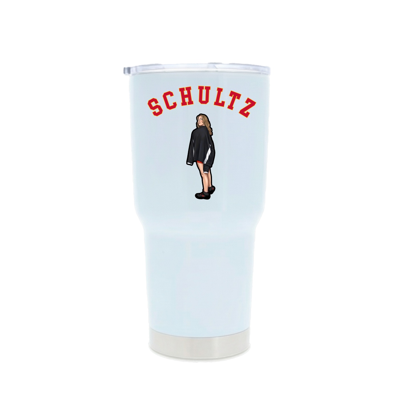 30oz Stainless Steel Tumbler — Shirsey Arch in White