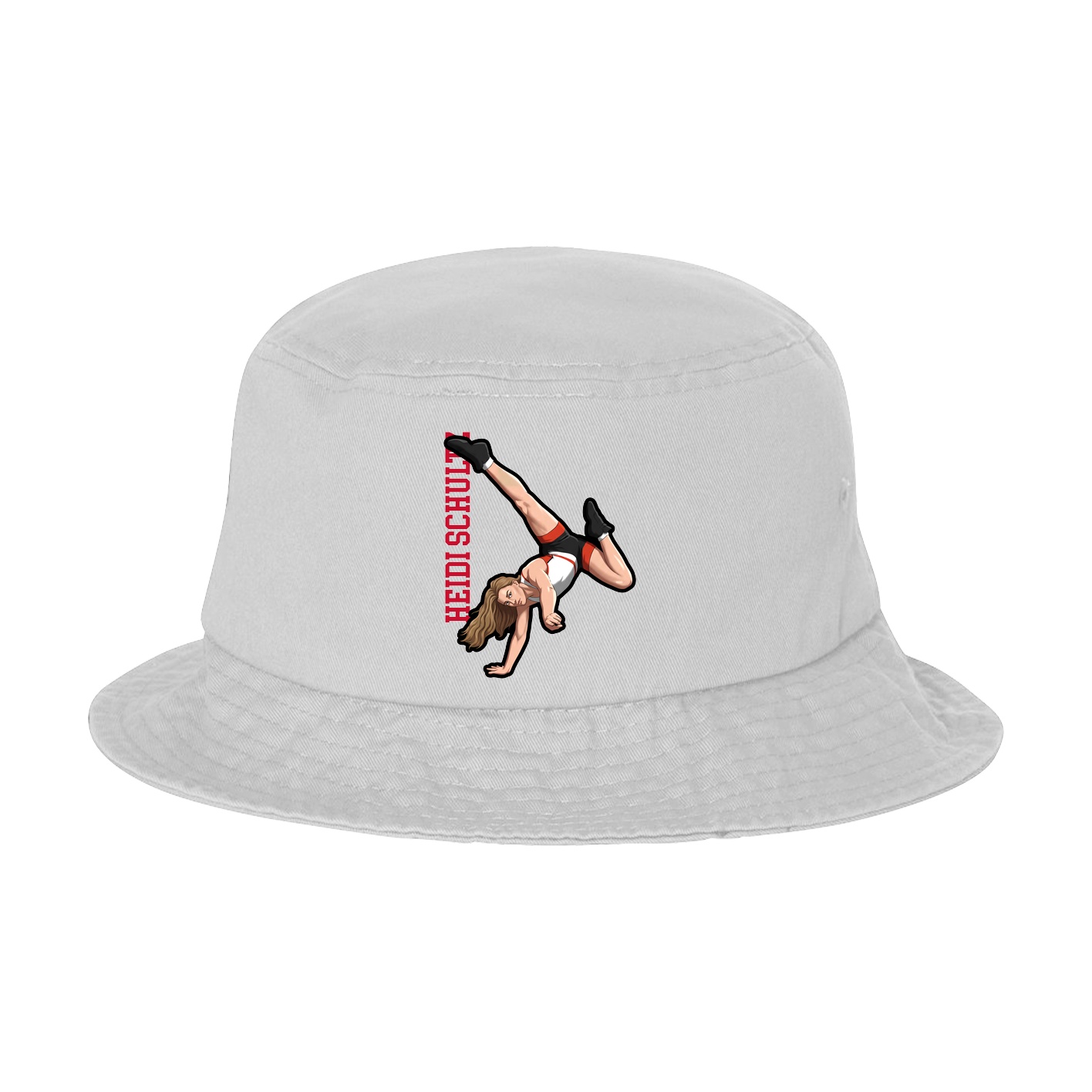 Bucket Cap — Name Vertical in White