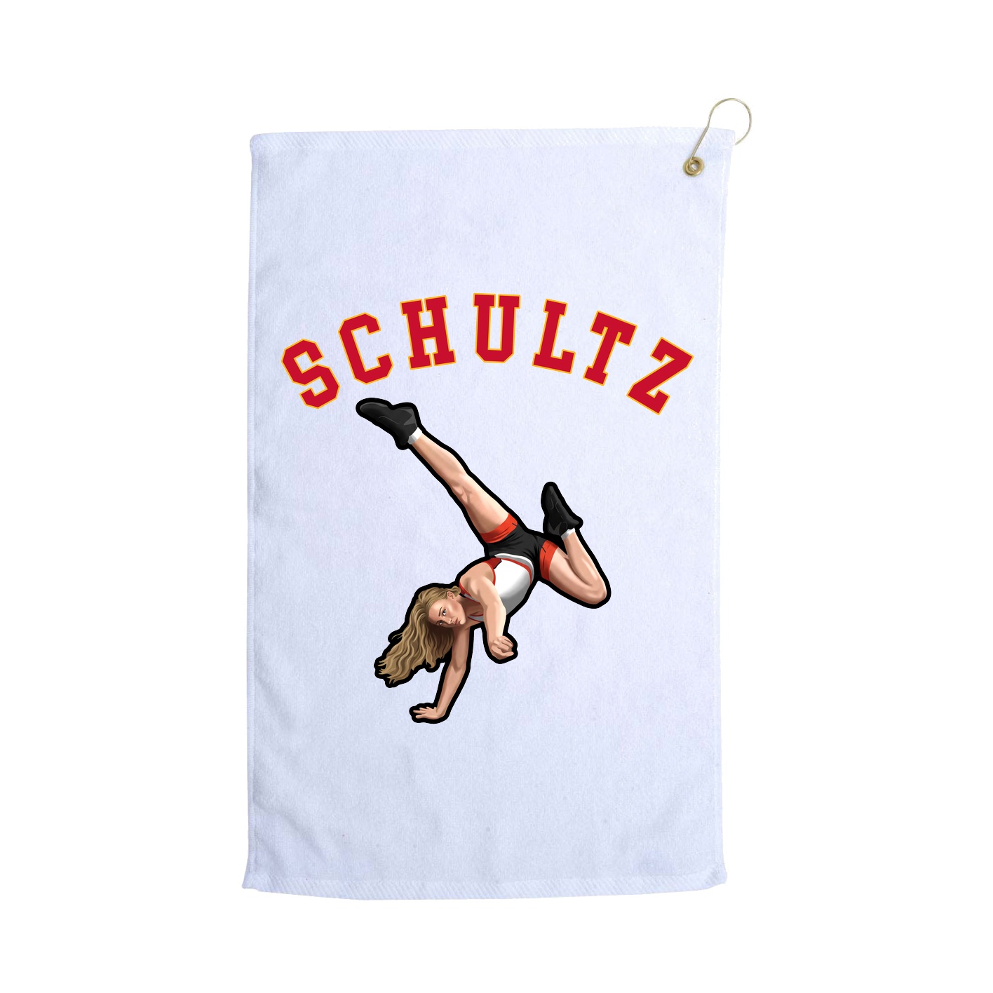 Golf Towel — Shirsey Arch in White