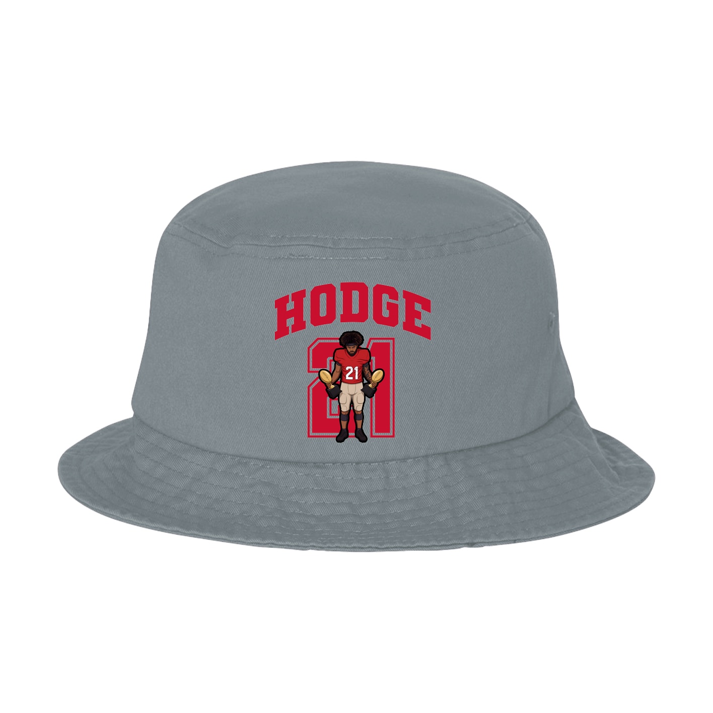 Bucket Cap — Number in Grey
