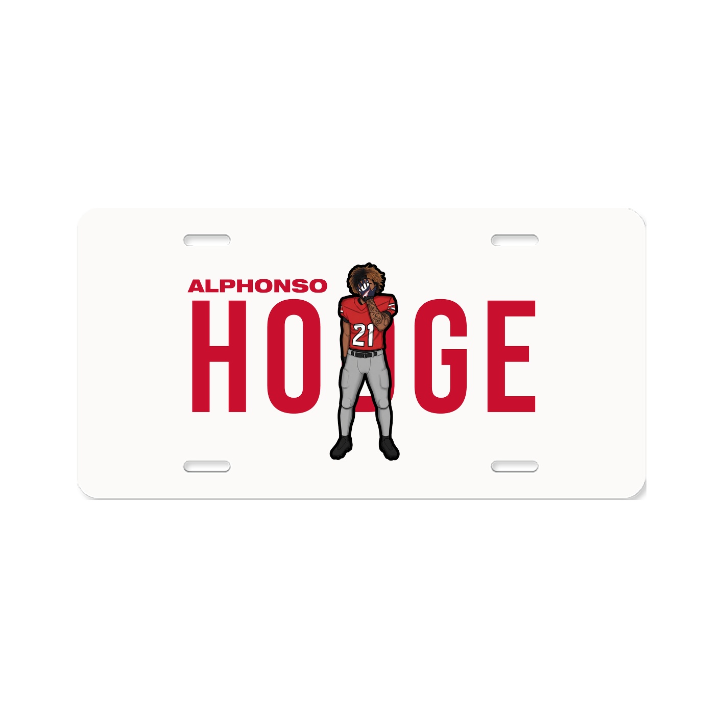 License Plate — Player Name in Classic