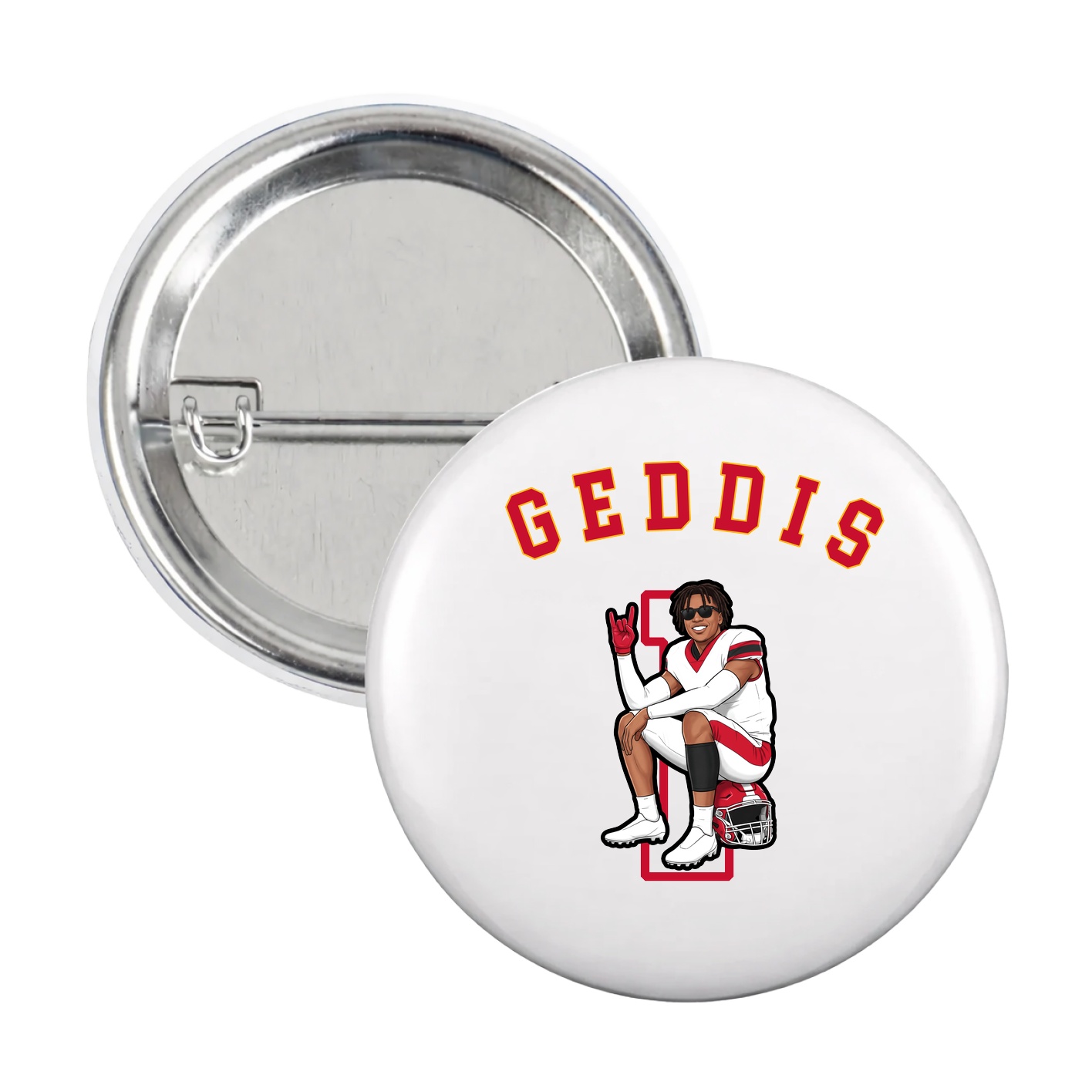 Game Day Button — Shirsey Arch in White