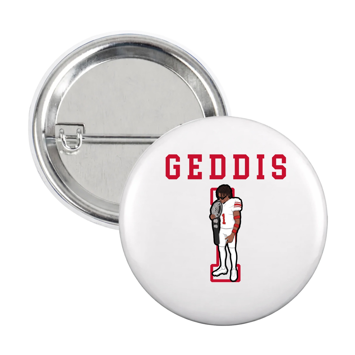 Game Day Button — Shirsey in White