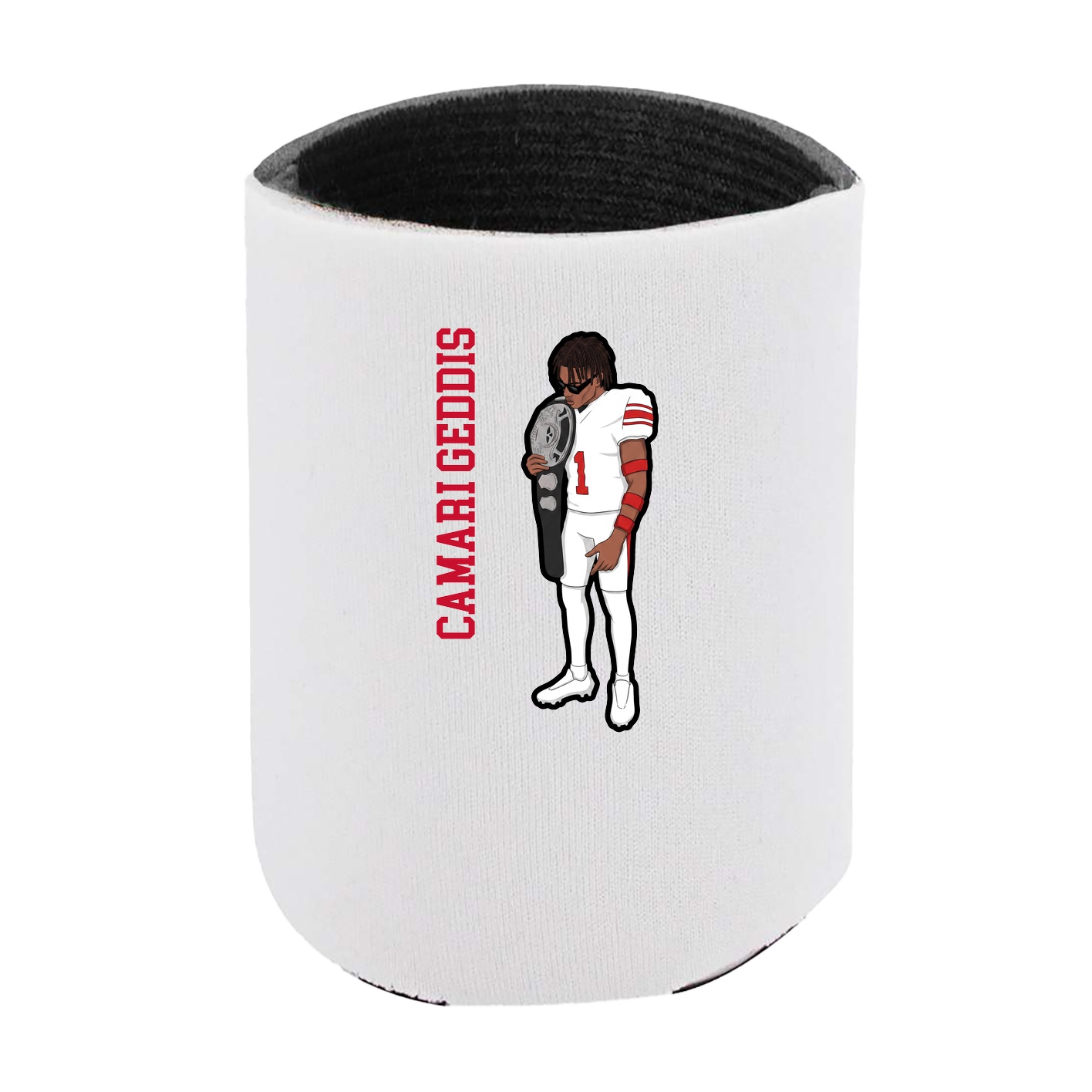 Can Holder — Name Vertical in White