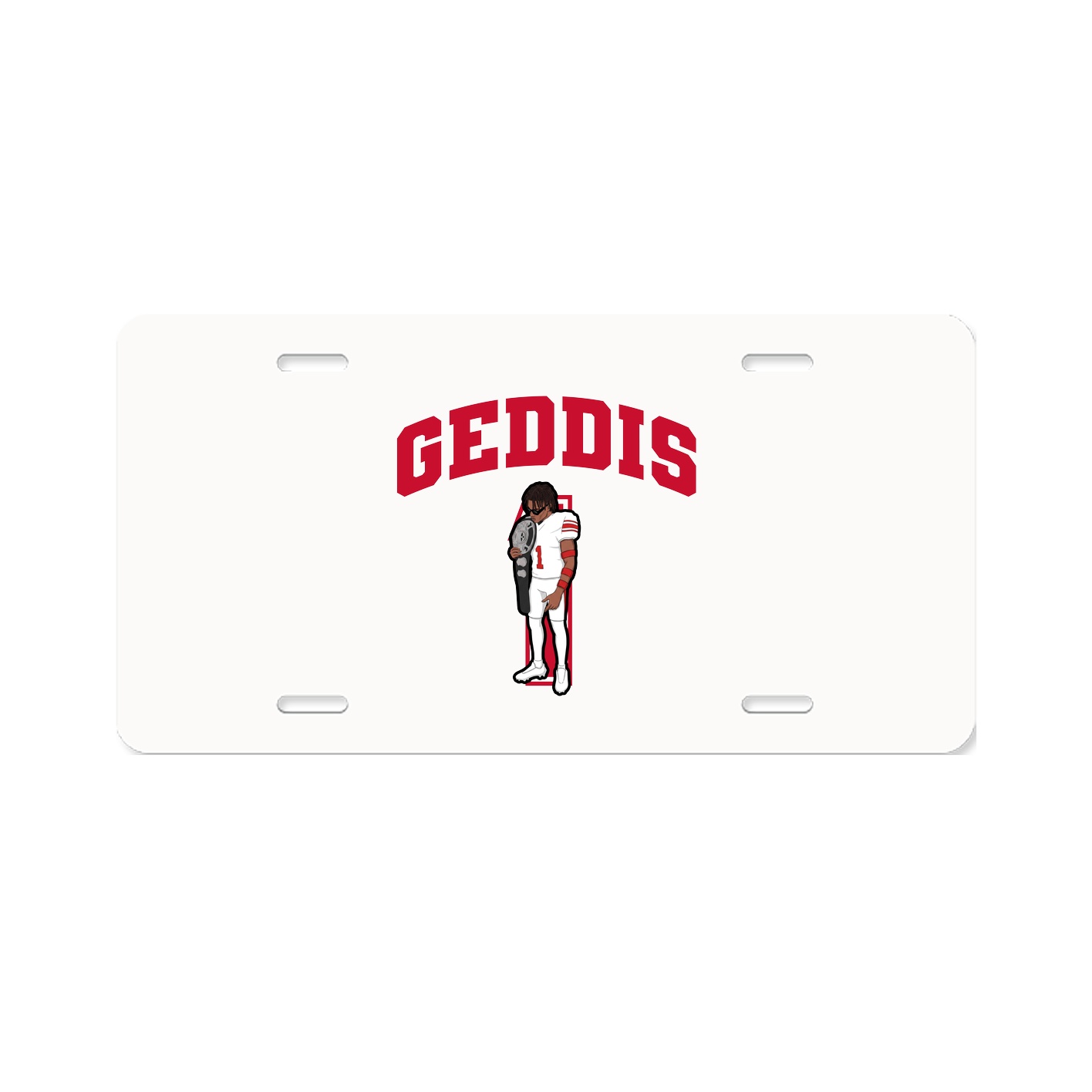 License Plate — Number in Classic