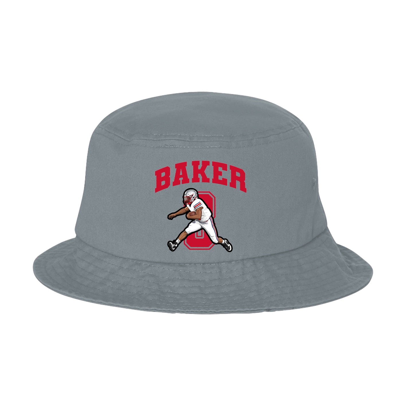 Bucket Cap — Number in Grey