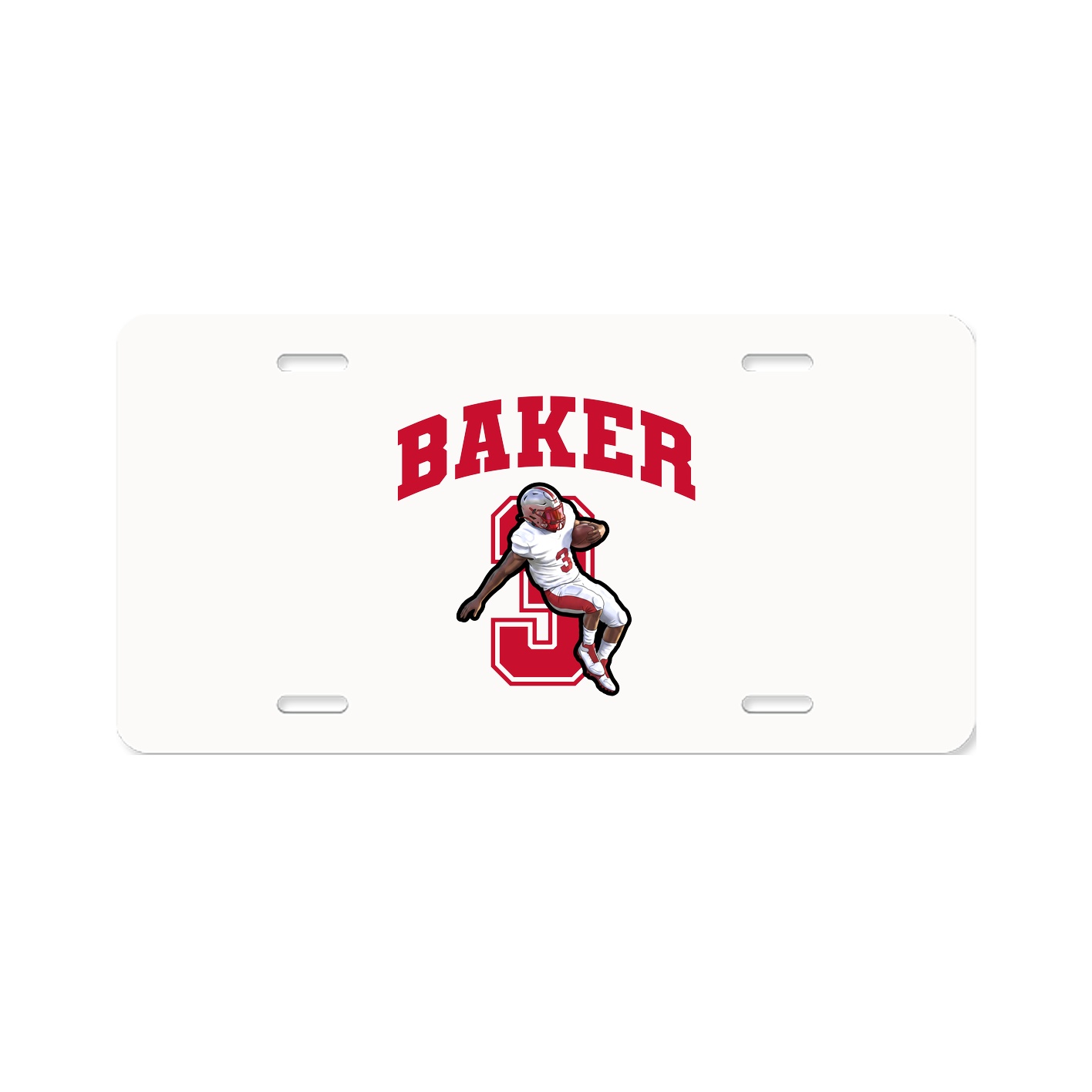 License Plate — Number in Classic