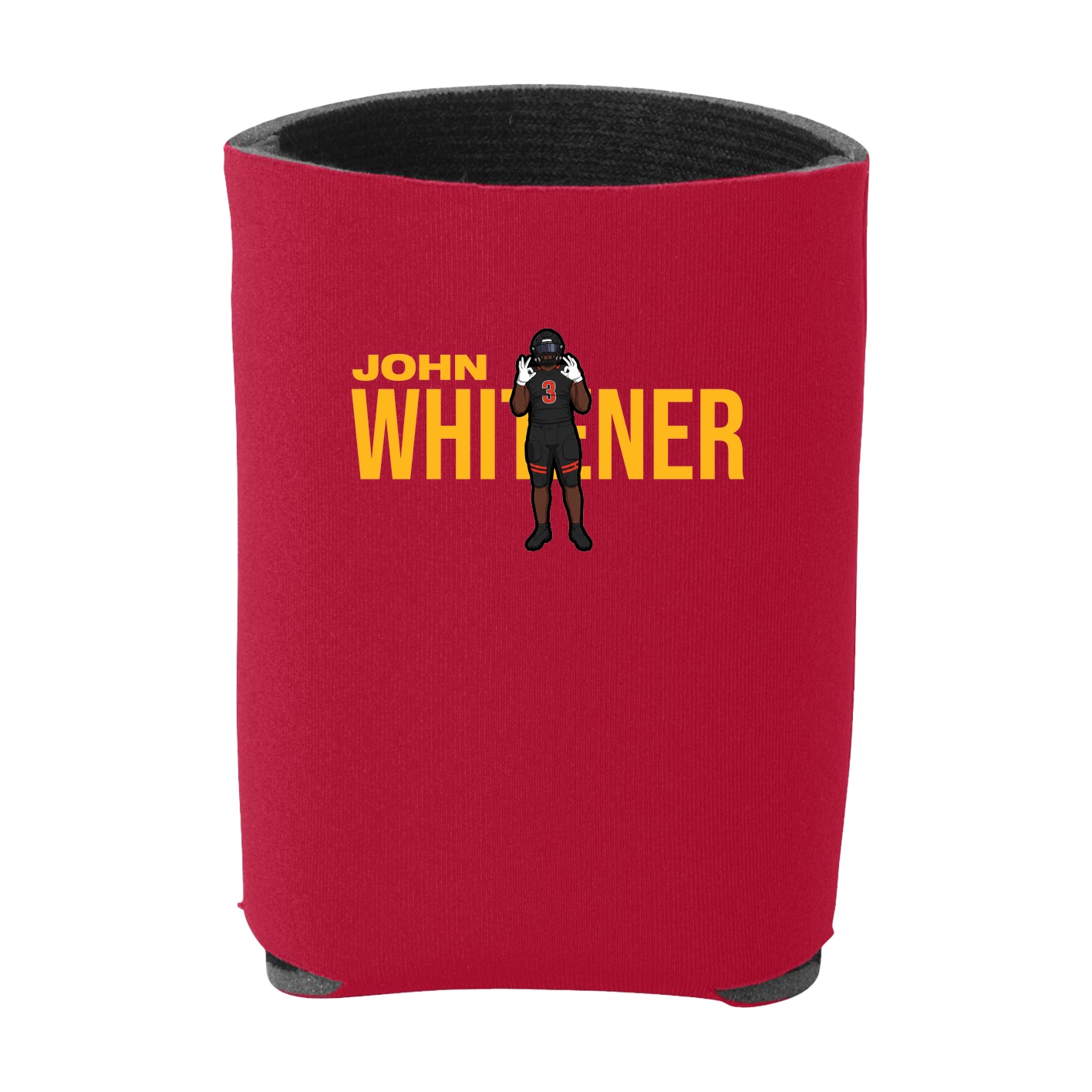Can Holder — Player Name in Red