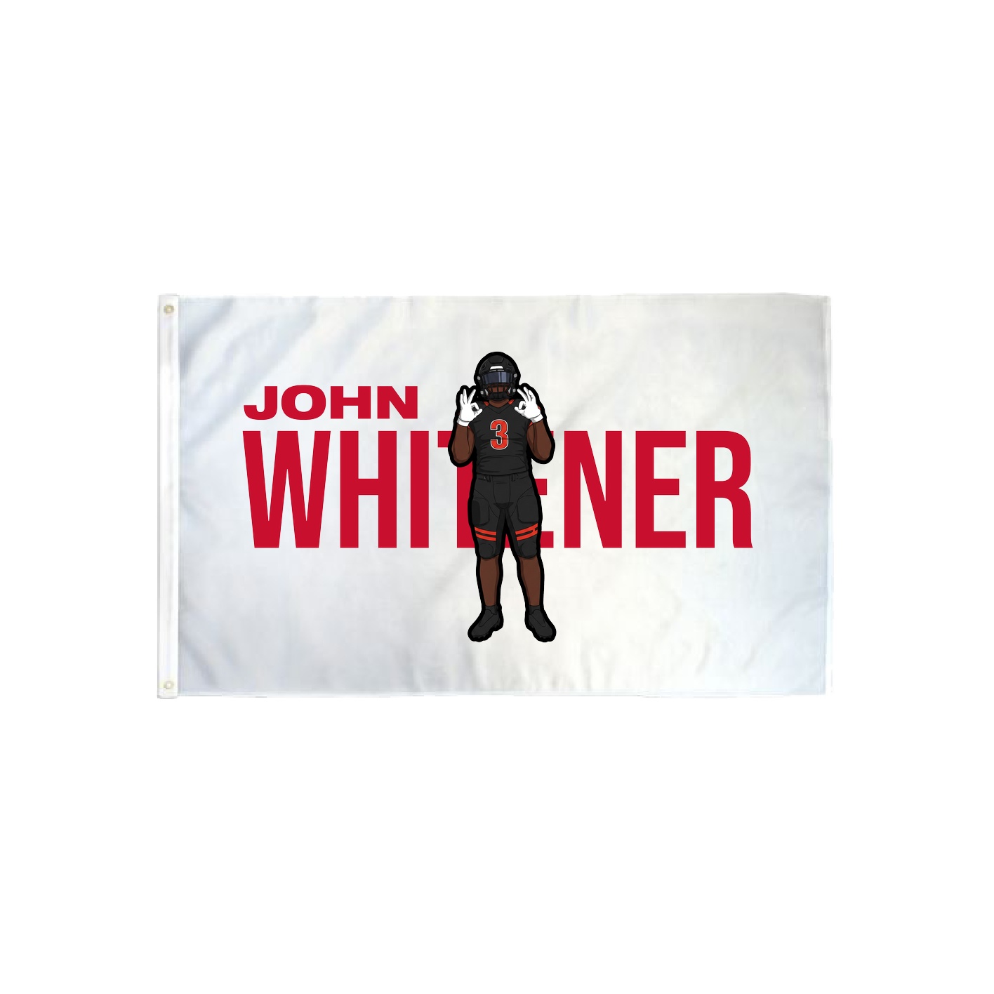 3x5 Flag — Player Name in Classic