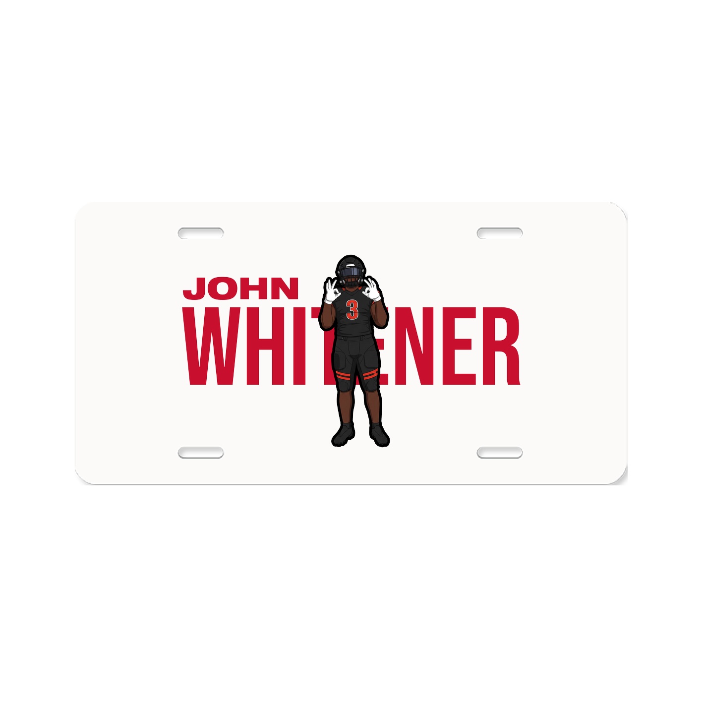 License Plate — Player Name in Classic