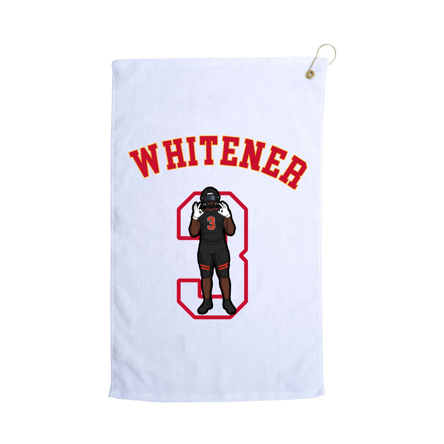 Golf Towel — Shirsey Arch in White