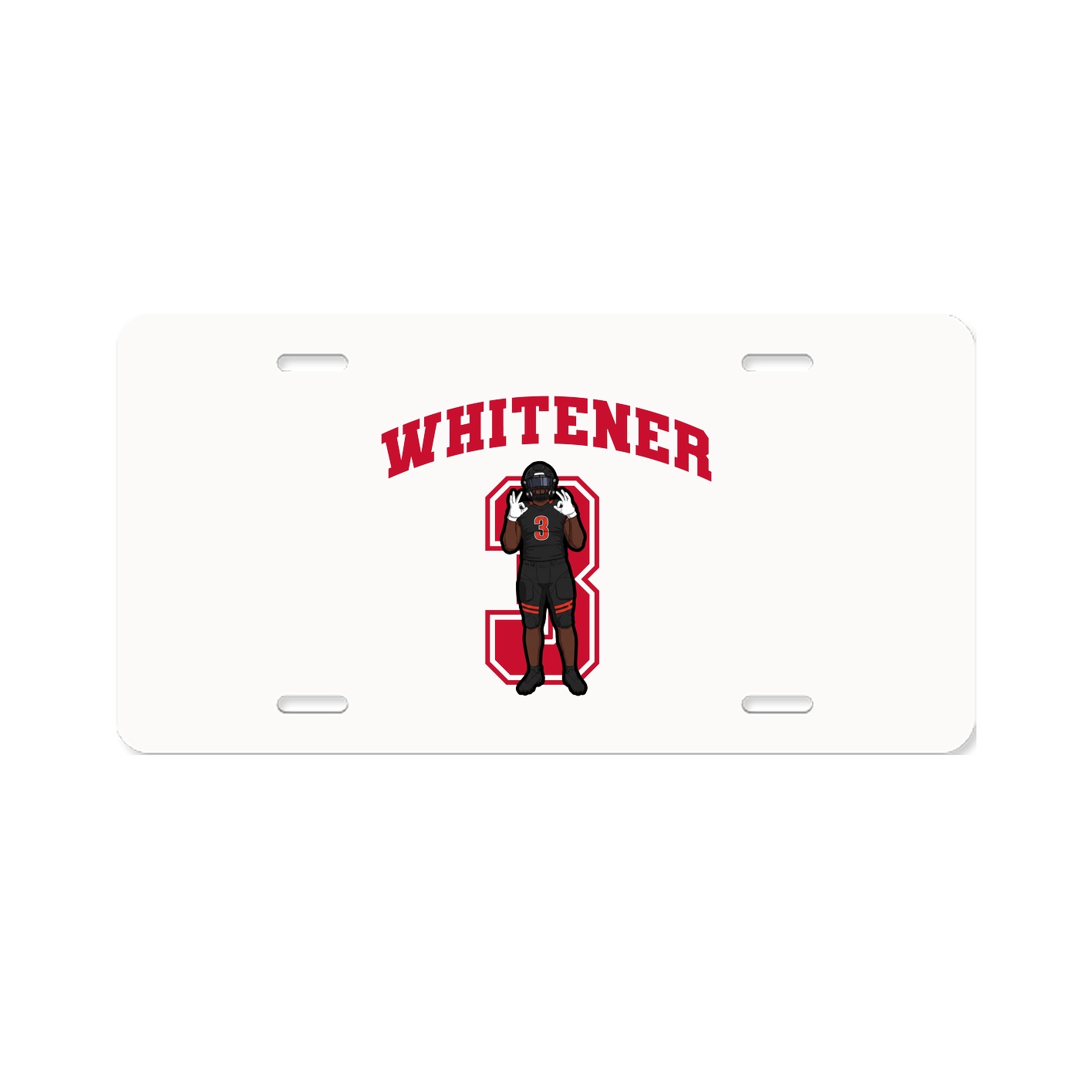 License Plate — Number in Classic