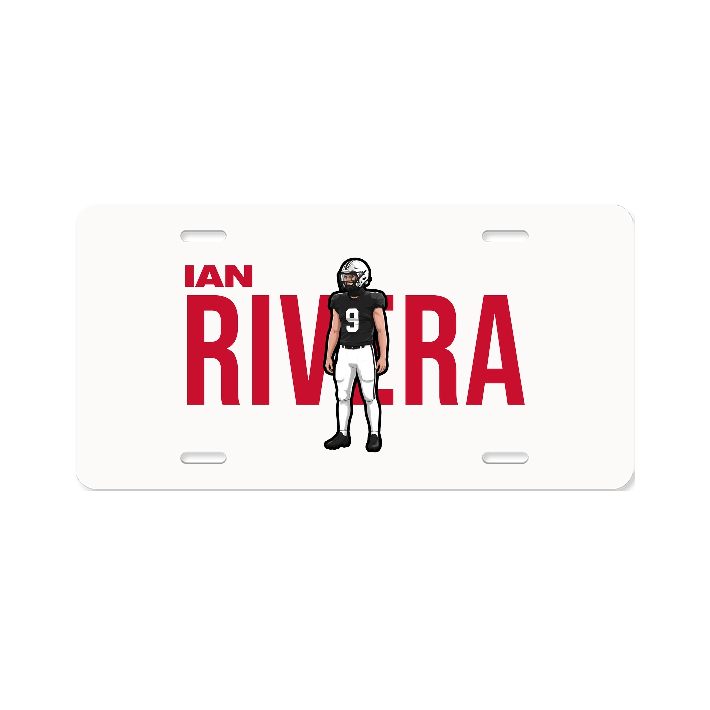 License Plate — Player Name in Classic