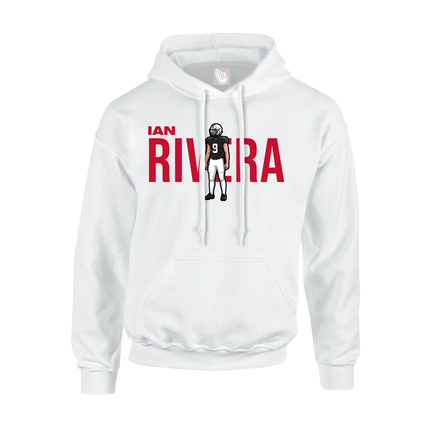 Hoodie — Player Name in White