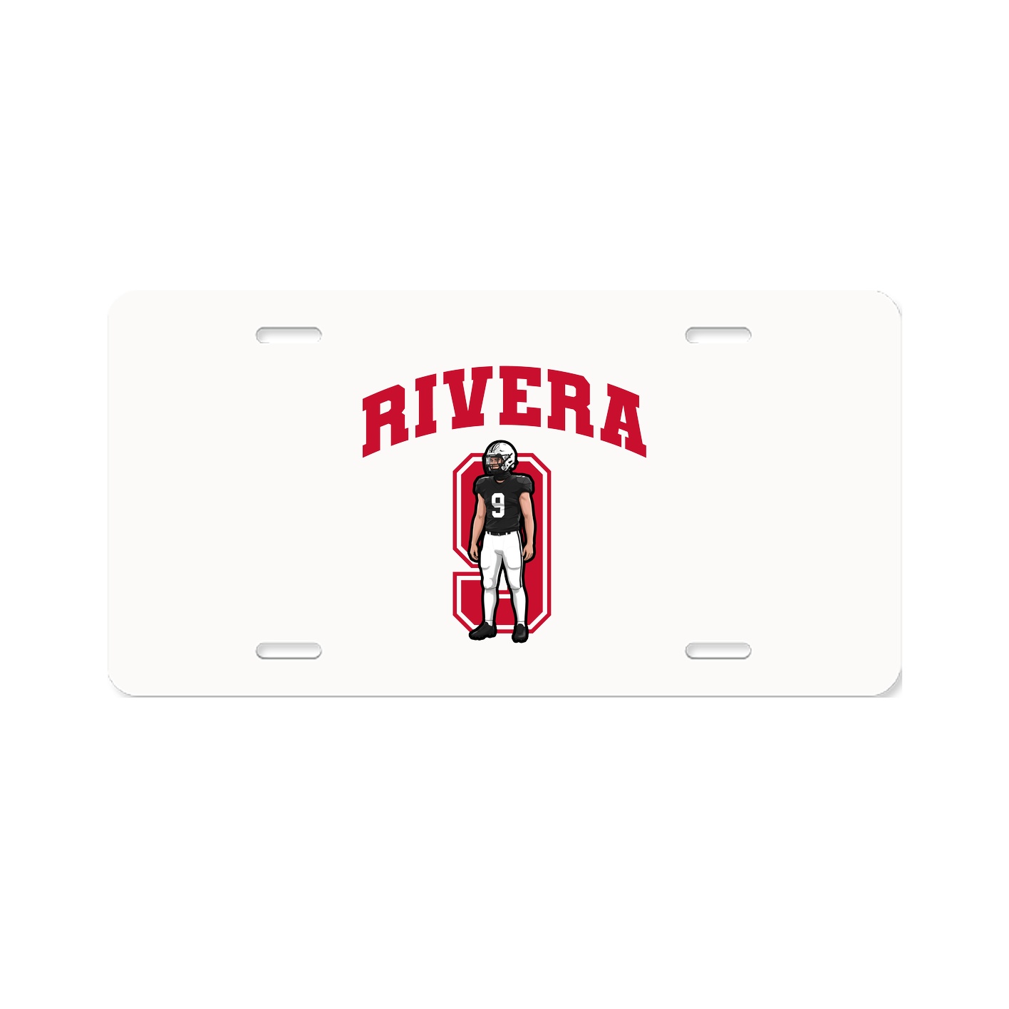License Plate — Number in Classic