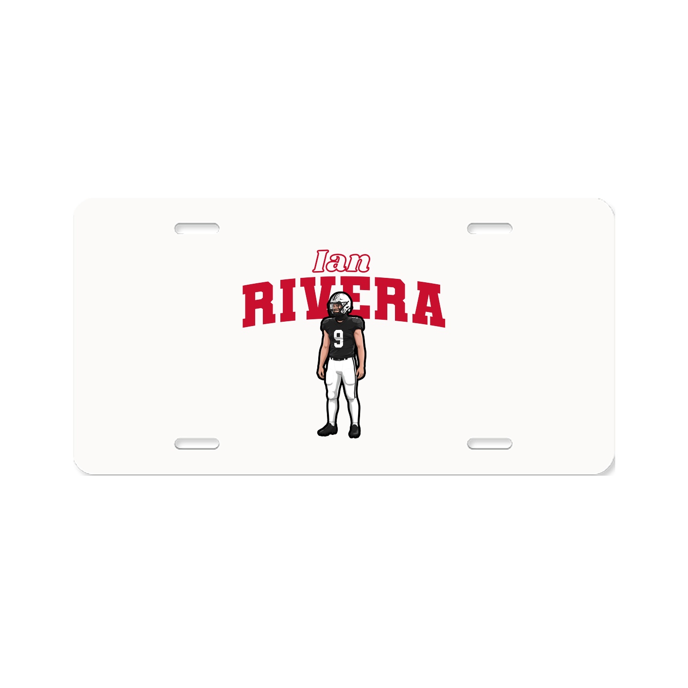 License Plate — Name Arch in Classic