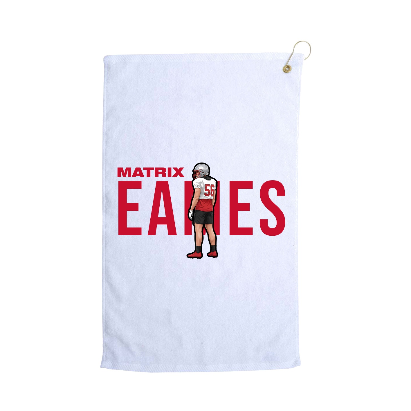 Golf Towel — Player Name in White
