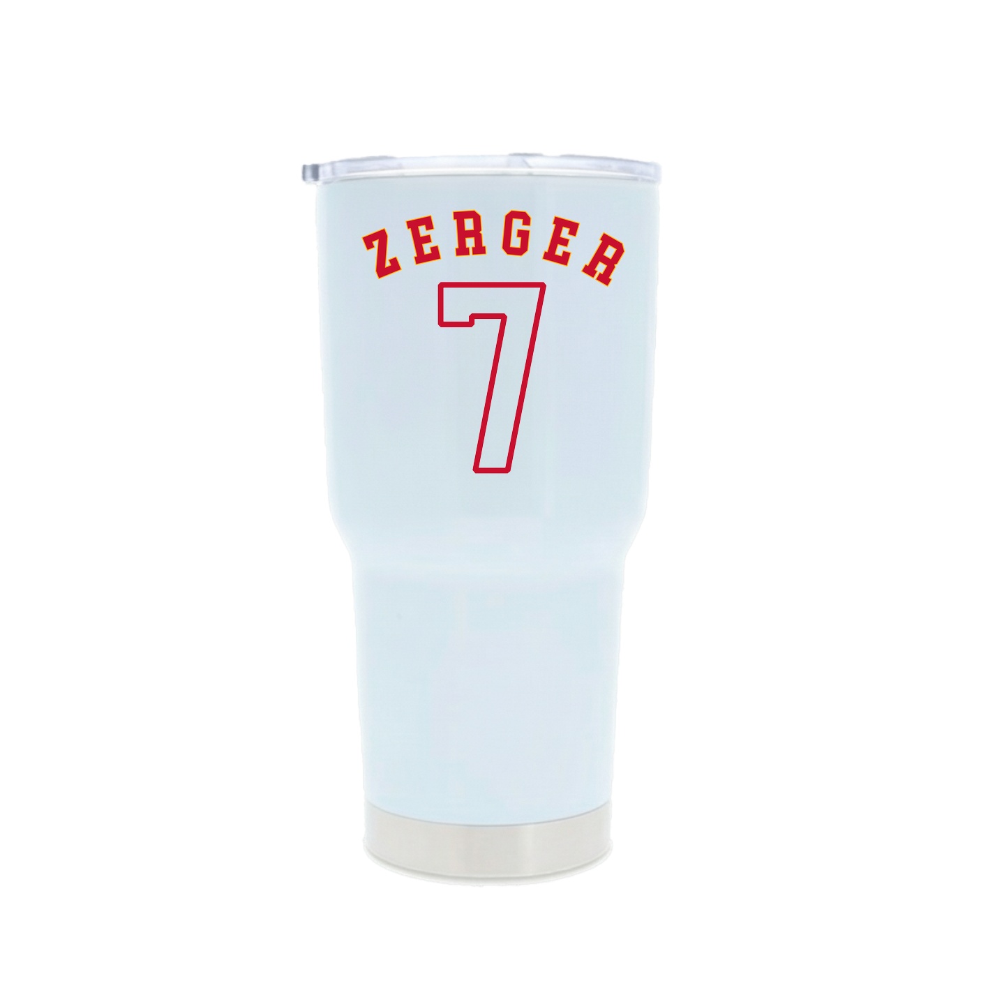 30oz Stainless Steel Tumbler — Shirsey Arch in White