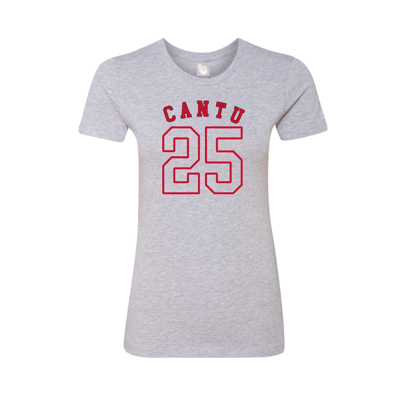 Fitted Women's Tee — Shirsey Arch in Grey