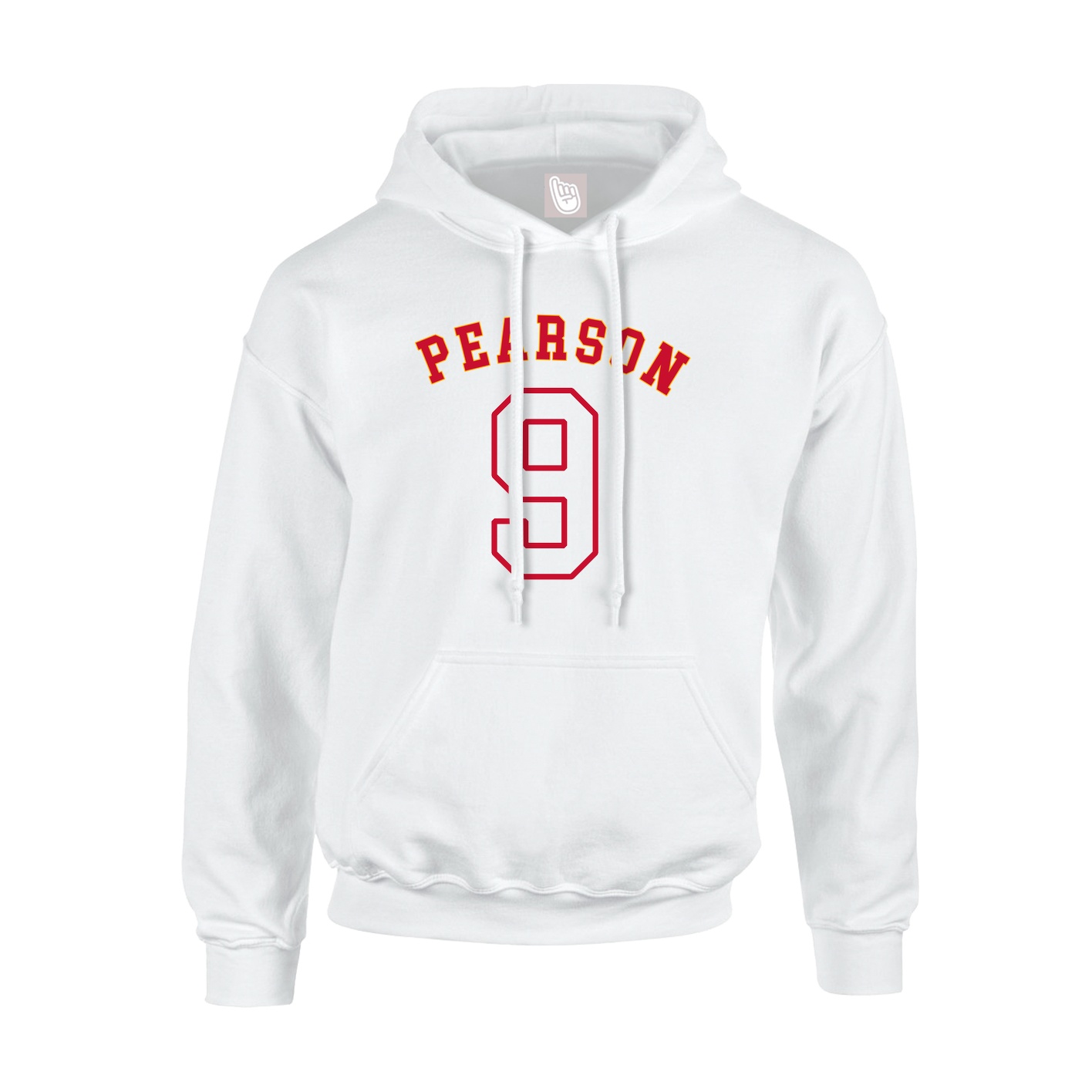 Youth Hoodie — Shirsey Arch in White