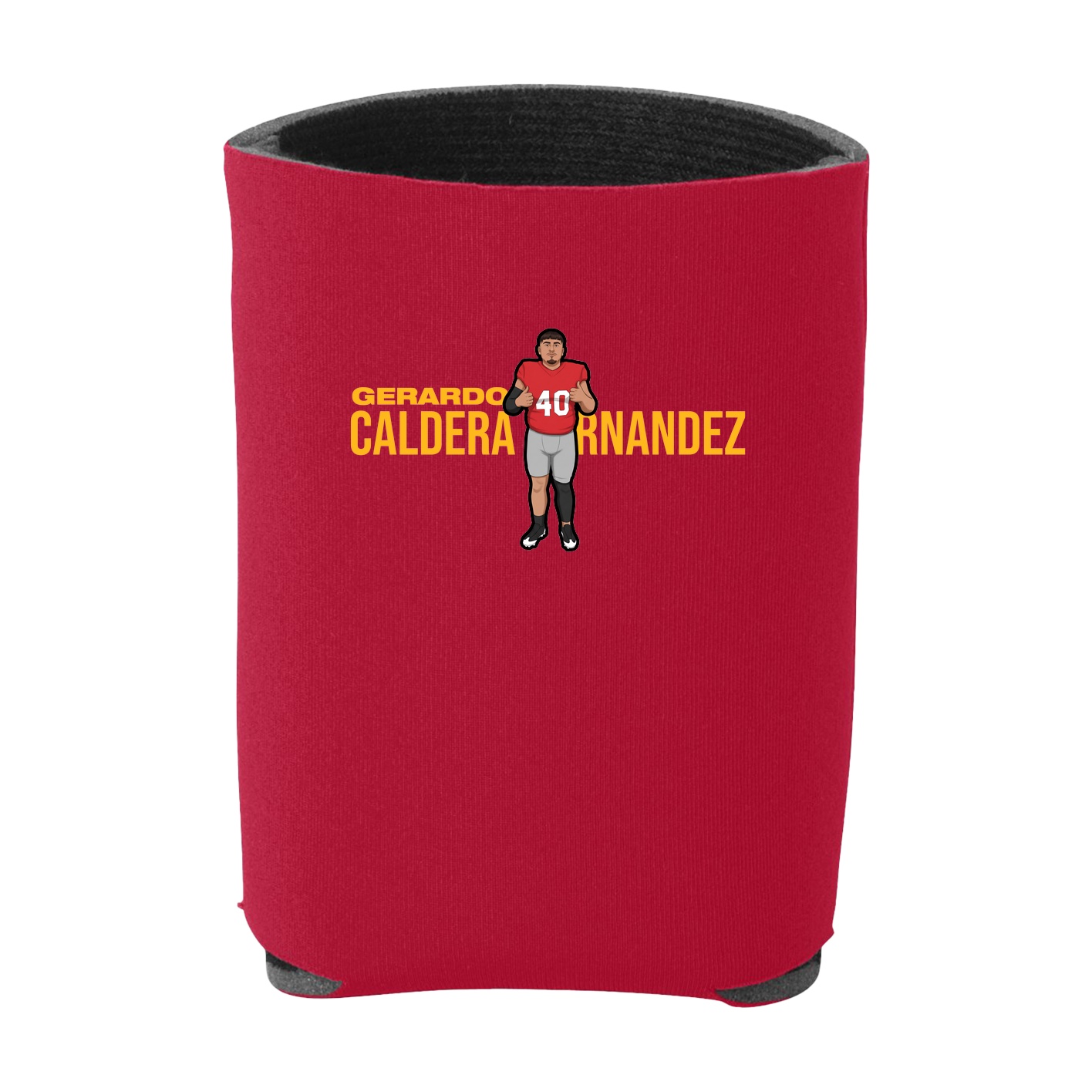 Can Holder — Player Name in Red