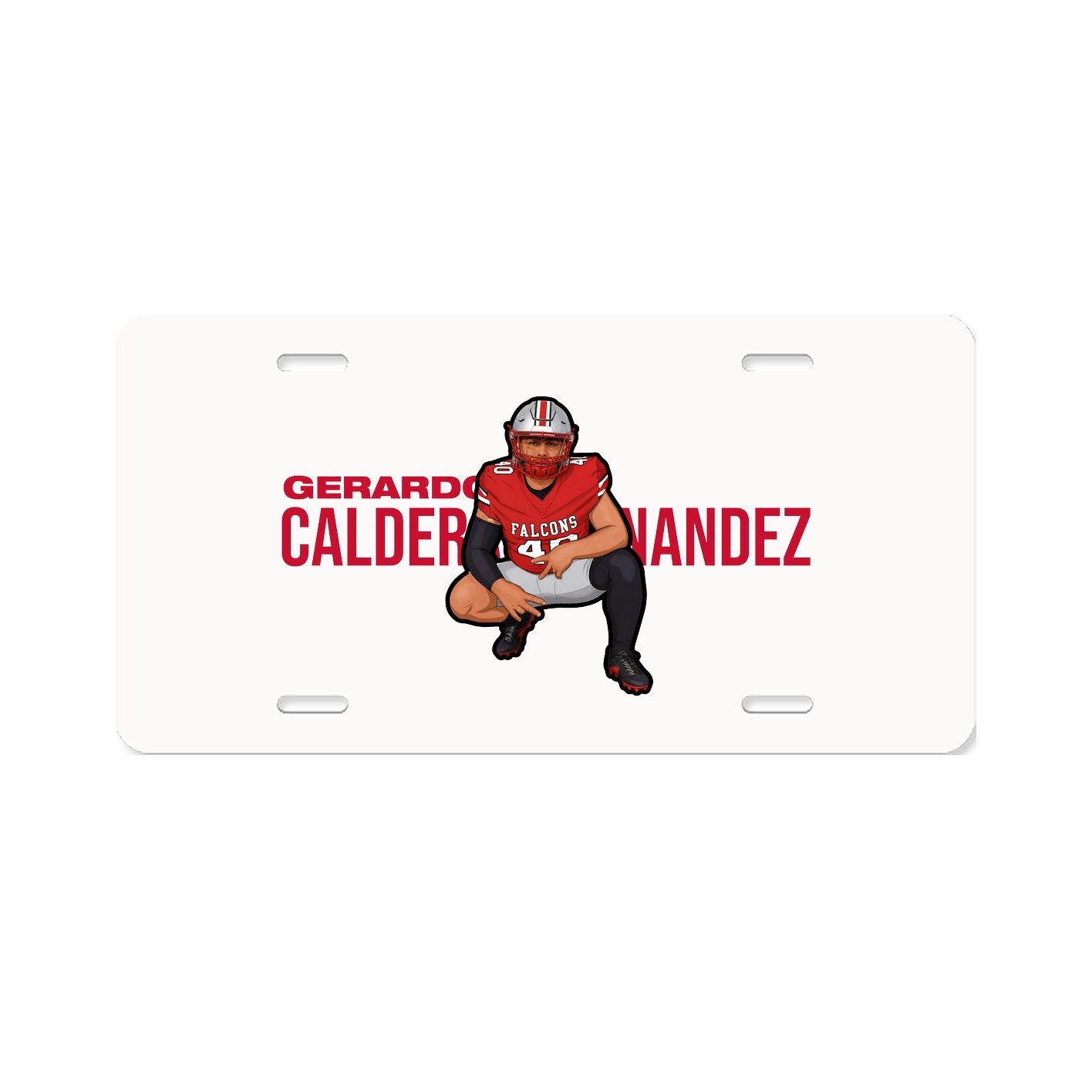 License Plate — Player Name in Classic