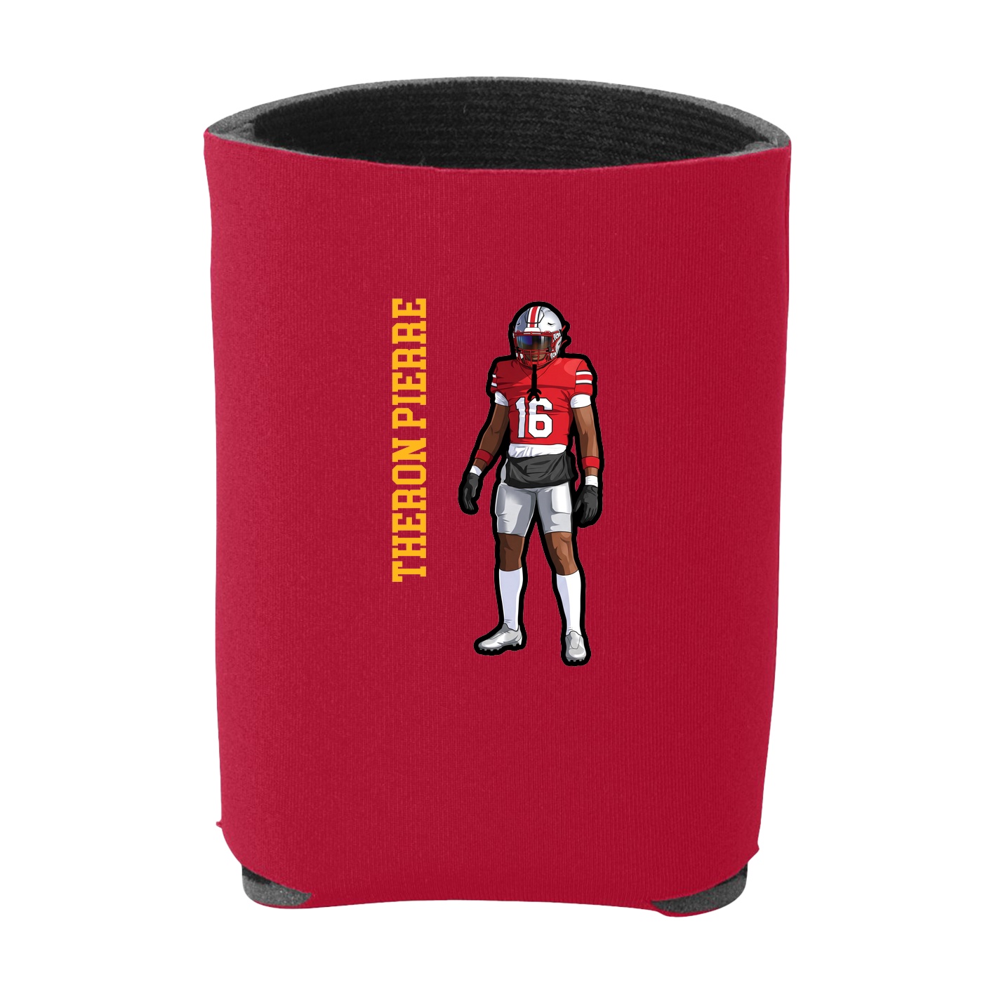 Can Holder — Name Vertical in Red