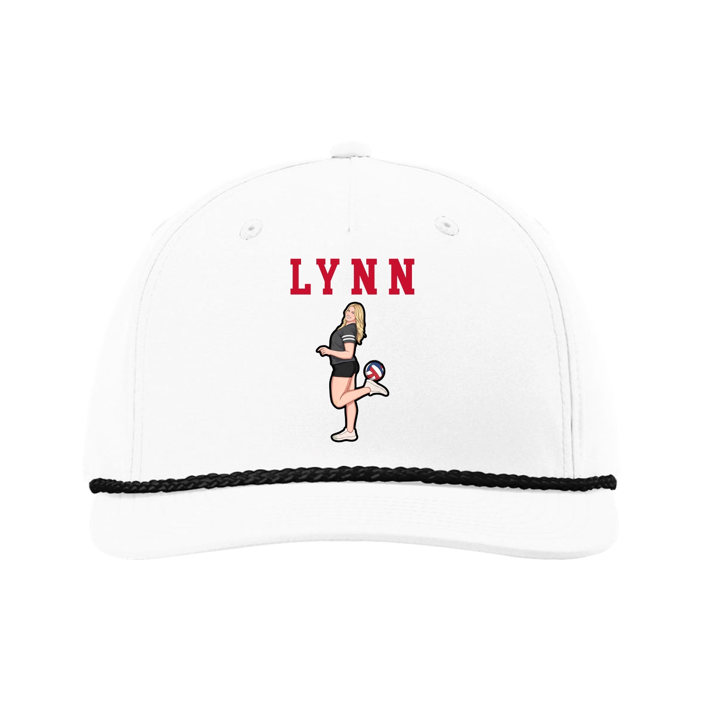 Five-Panel Classic Rope Cap — Shirsey in White