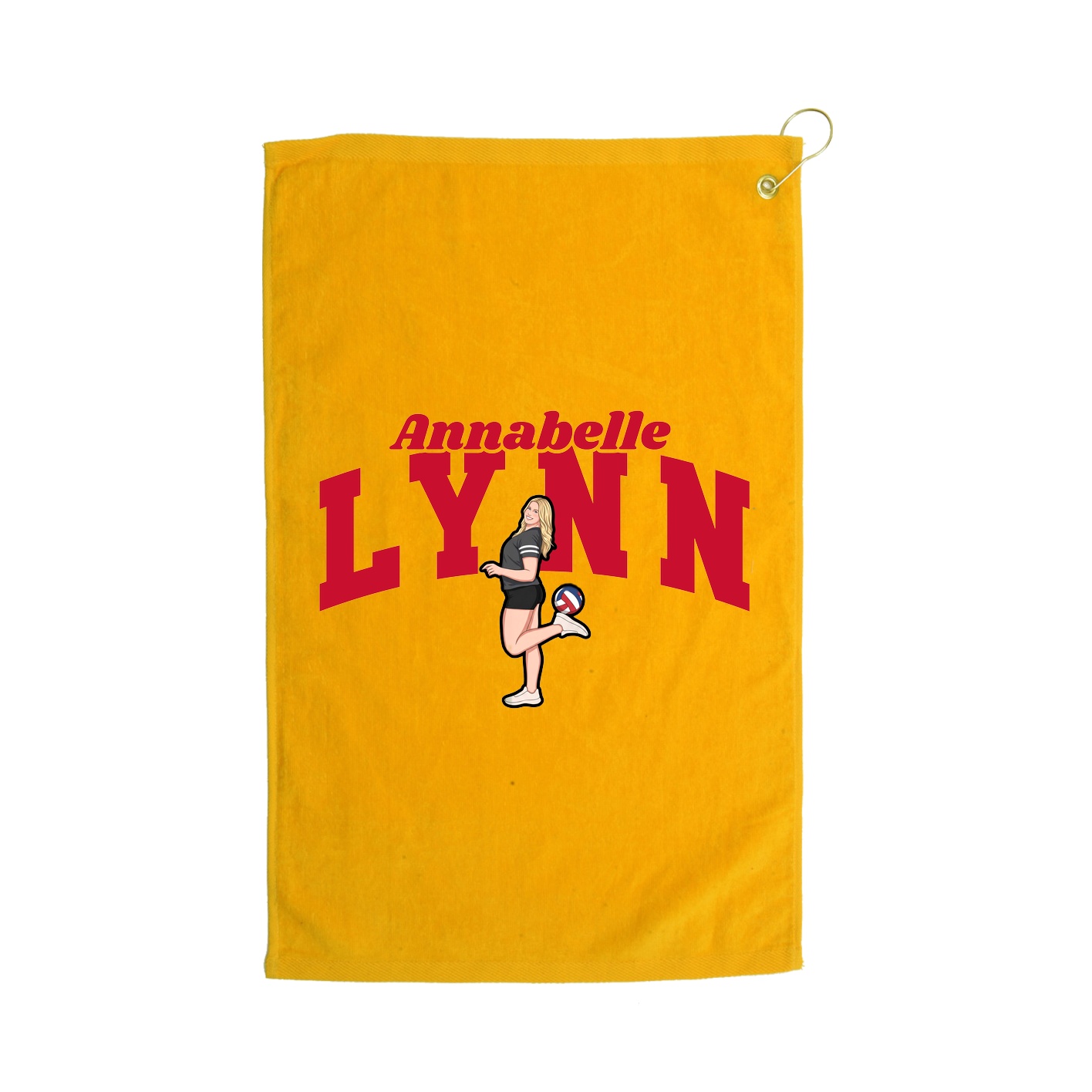 Golf Towel — Signature Arch in Gold