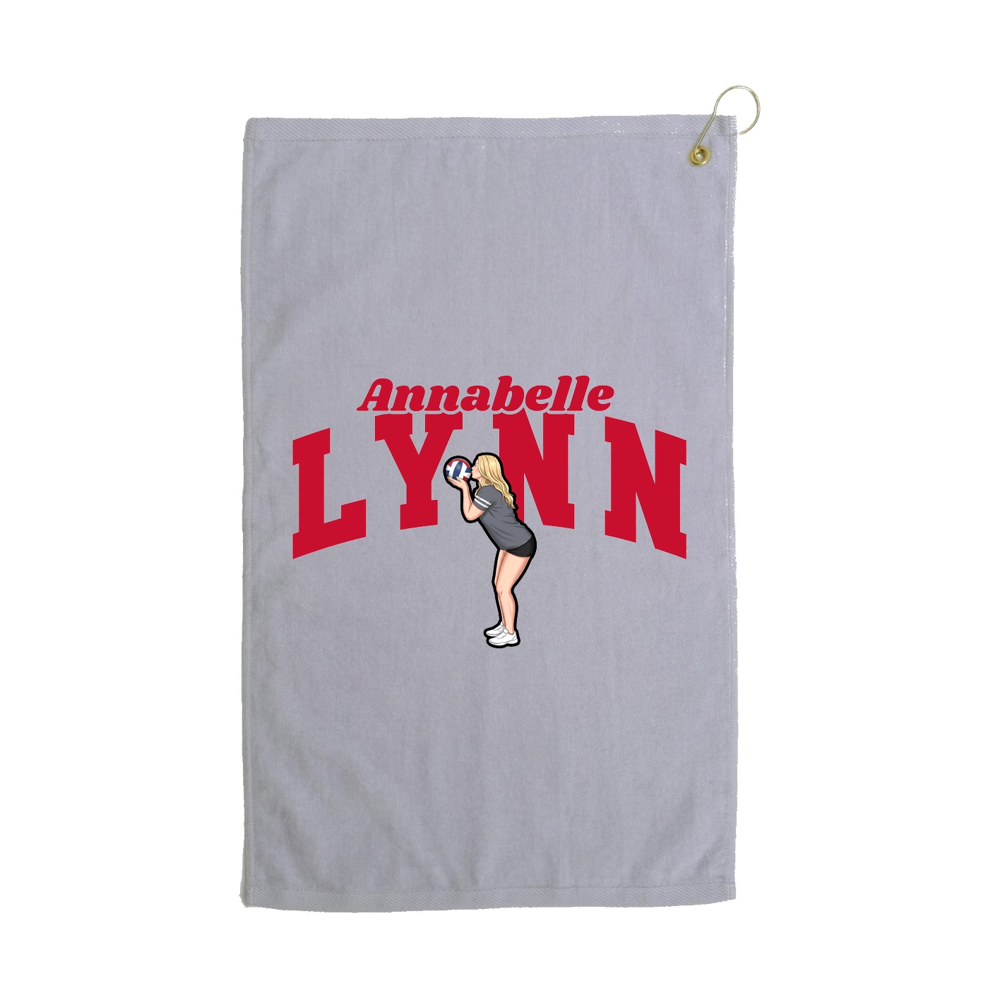 Golf Towel — Signature Arch in Grey